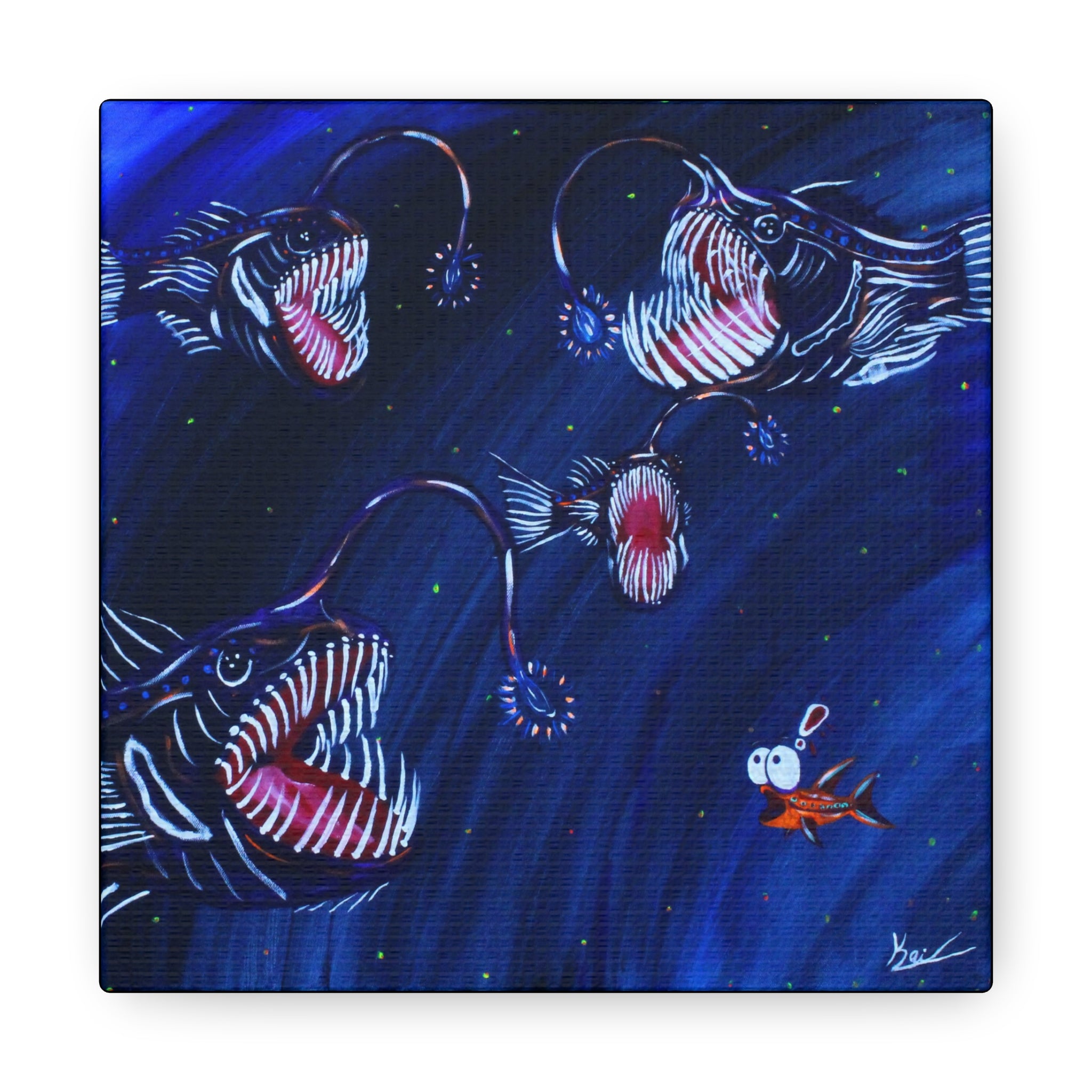 "Angler's Song" By Kai Gentile Reproduced On Gallery Wrapped Canvas