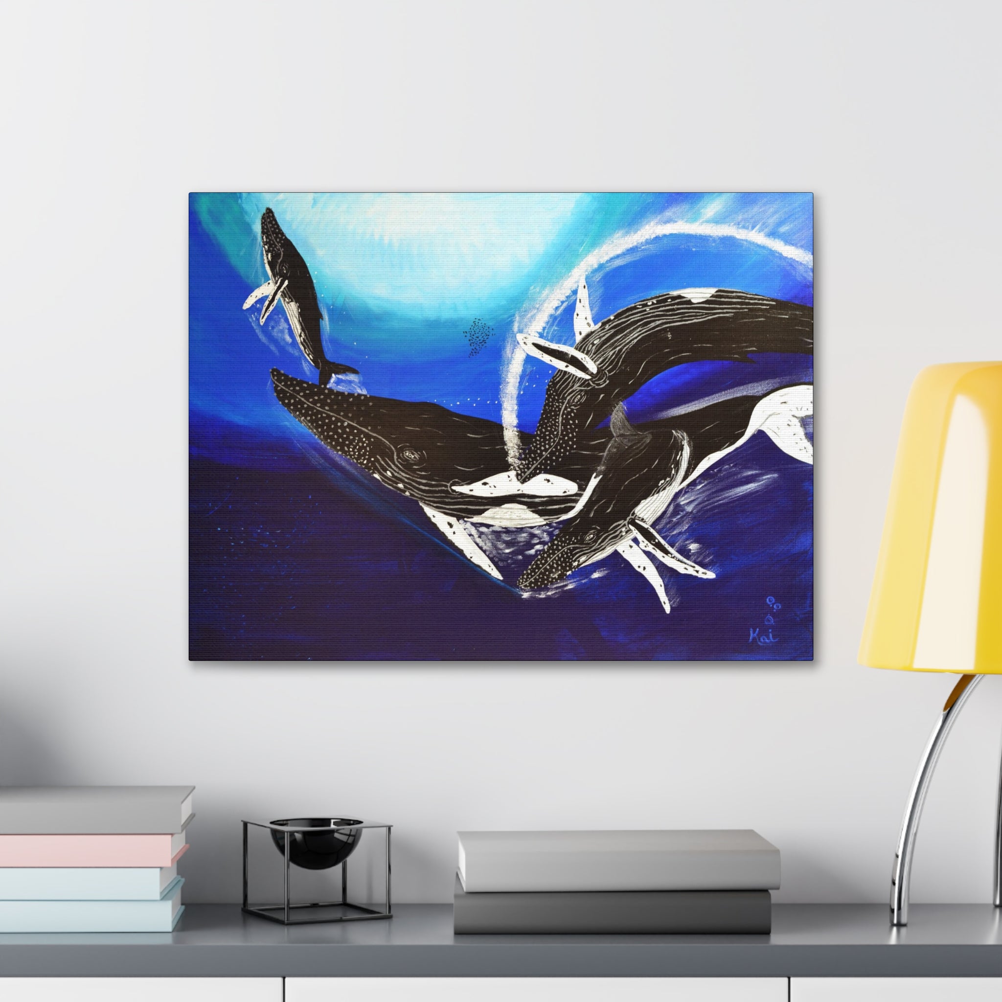 "Humpback Whales" By Kai Gentile Reproduced On Gallery Wrapped Canvas