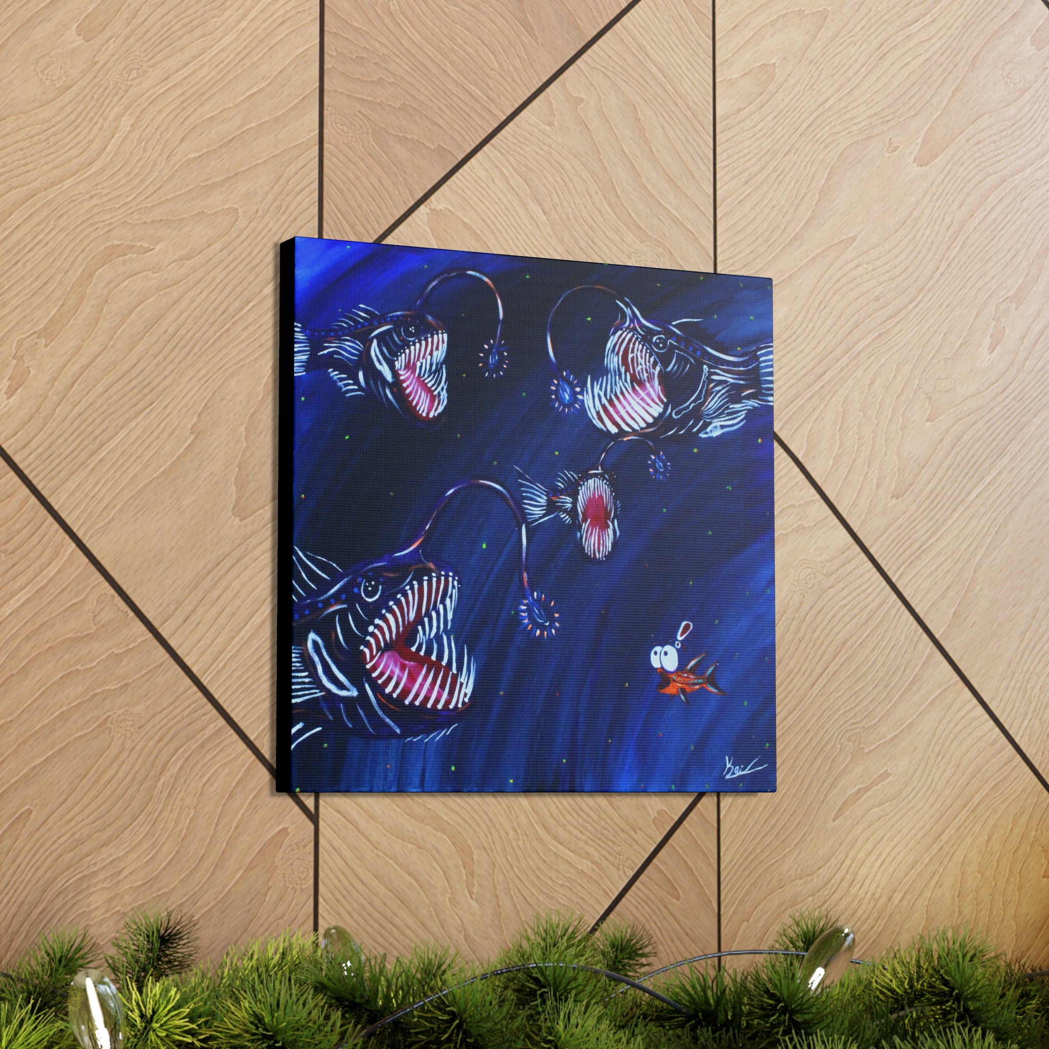 "Angler's Song" By Kai Gentile Reproduced On Gallery Wrapped Canvas