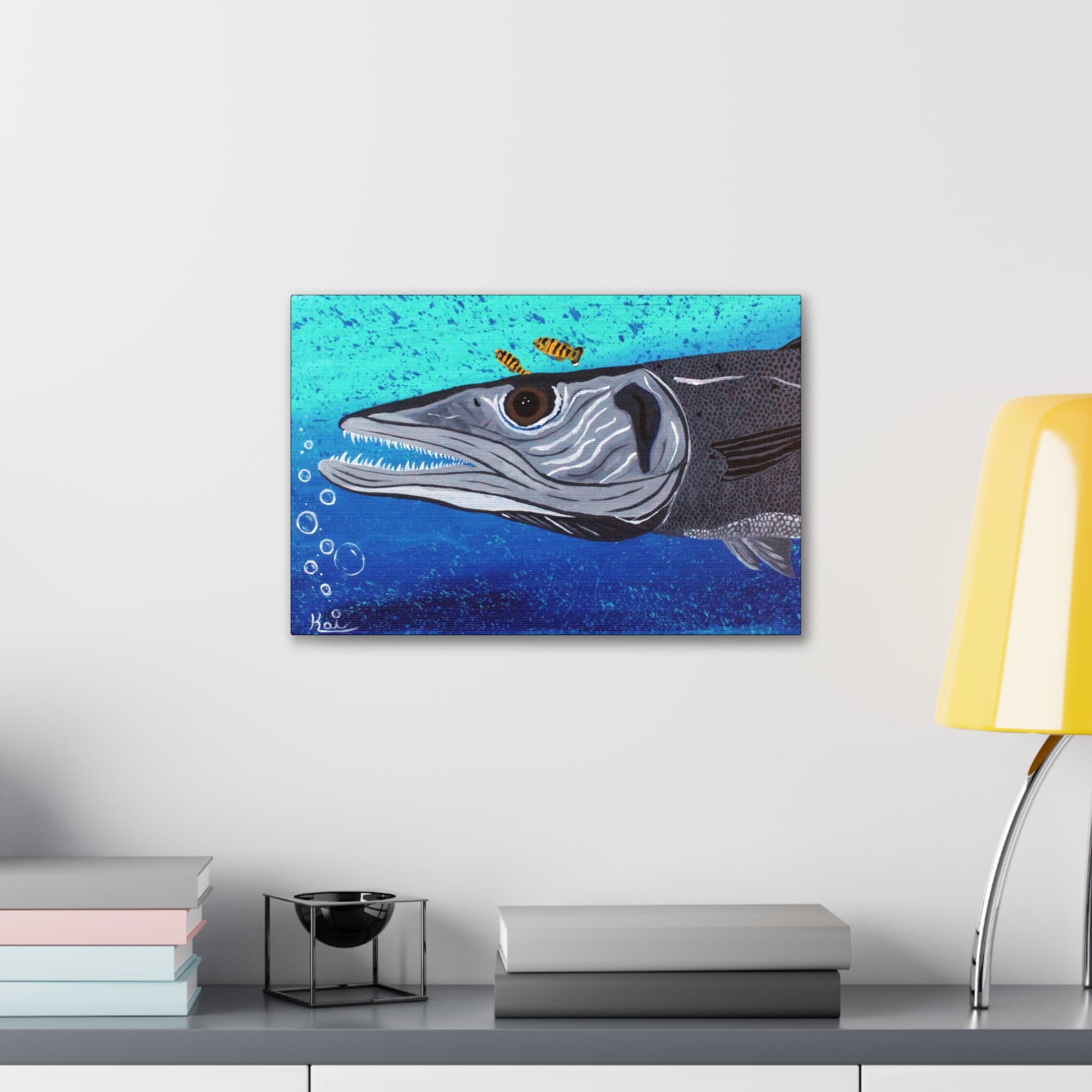 "Ooh! Barracuda" By Kai Gentile Reproduced On Gallery Wrapped Canvas