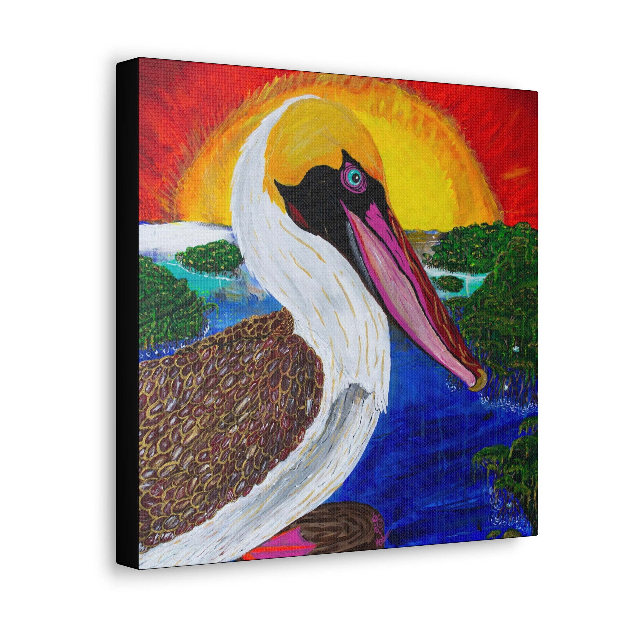 "Pelican Sun Grove" By Kai Gentile Reproduced On Gallery Wrapped Canvas