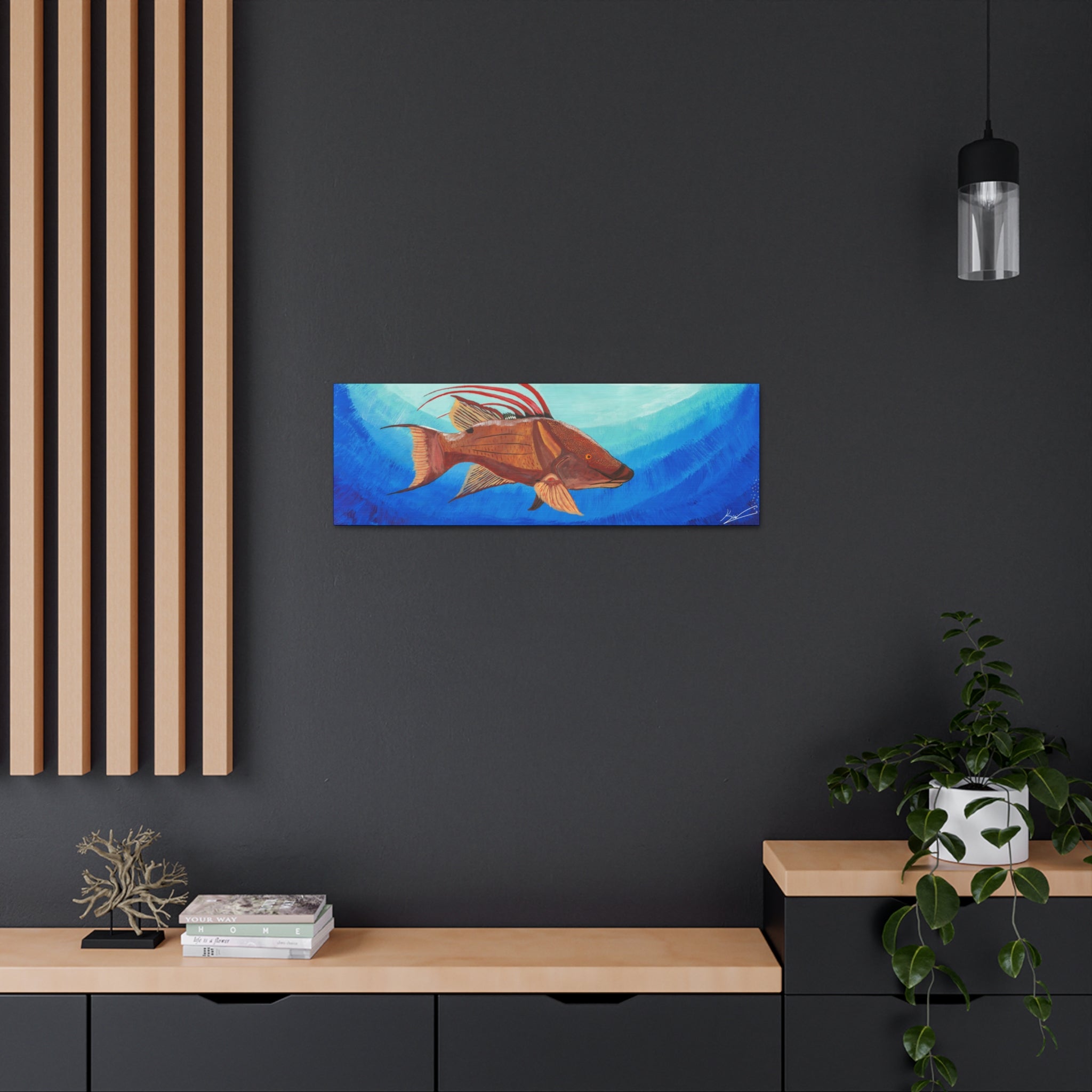 "Hogfish" By Kai Gentile Reproduced On Gallery Wrapped Canvas