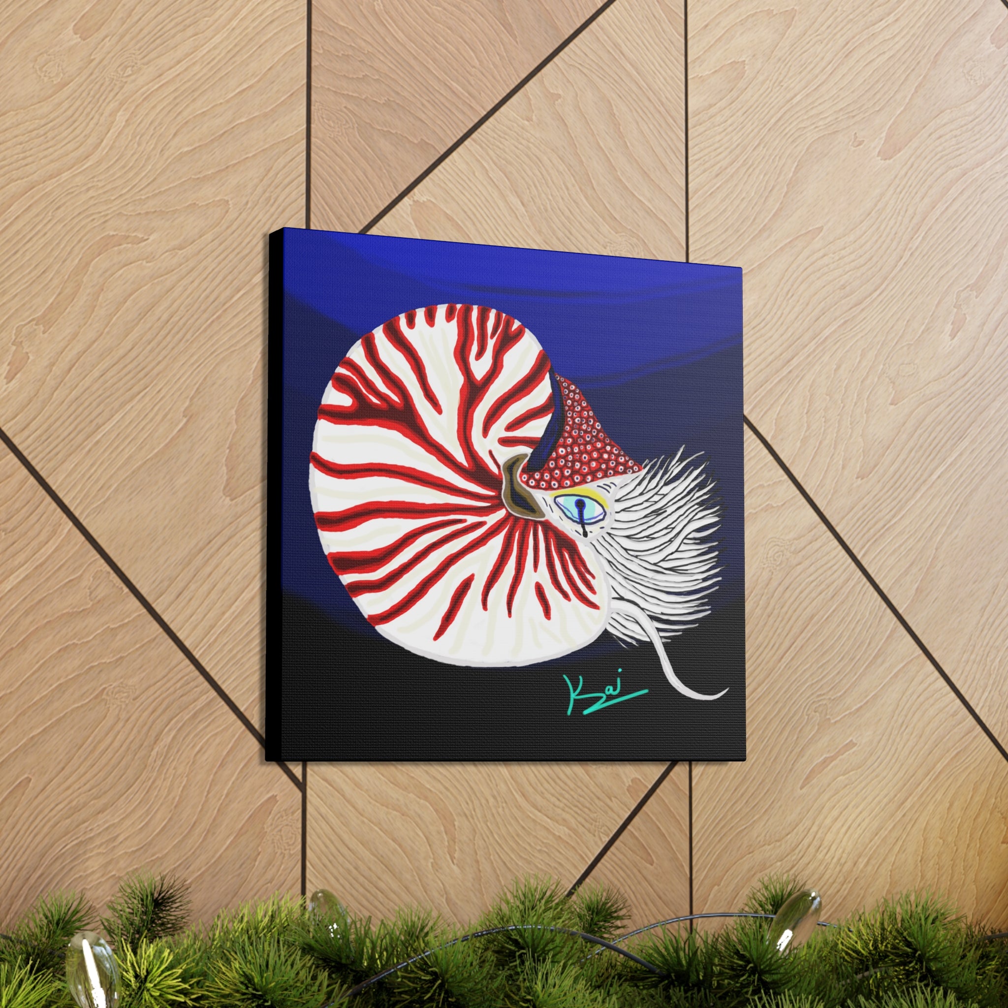 "Nautilus" By Kai Gentile Reproduced On Gallery Wrapped Canvas