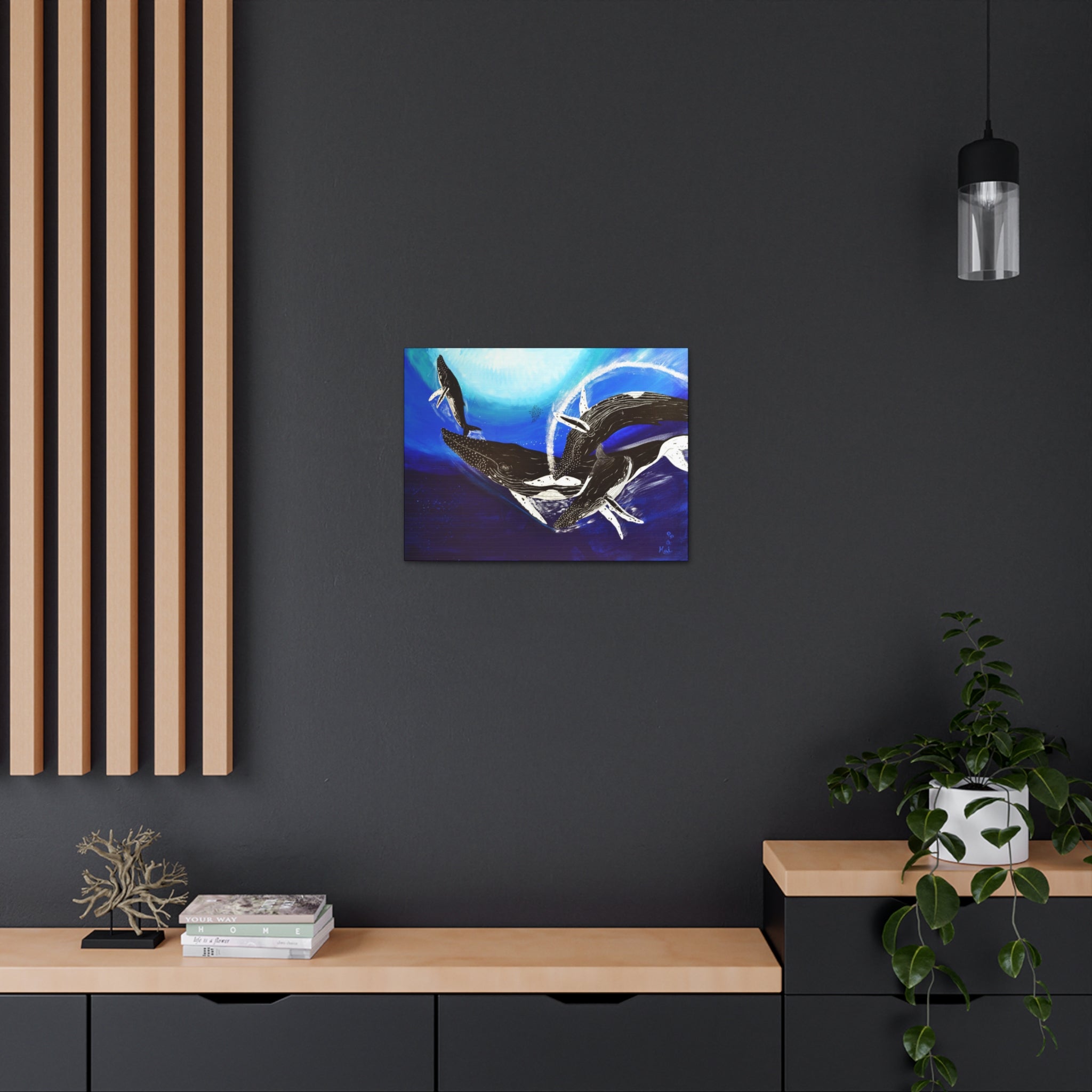 "Humpback Whales" By Kai Gentile Reproduced On Gallery Wrapped Canvas