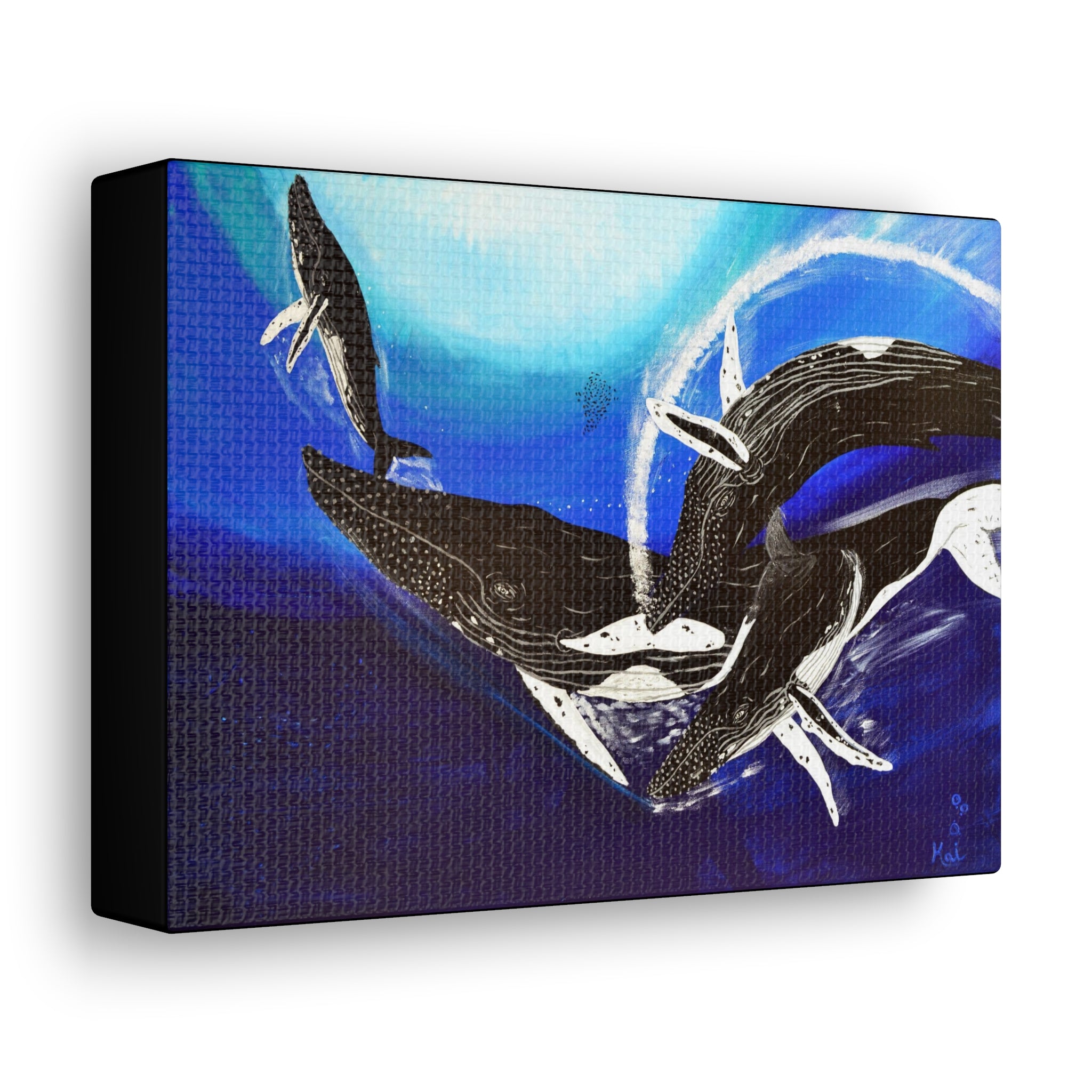 "Humpback Whales" By Kai Gentile Reproduced On Gallery Wrapped Canvas