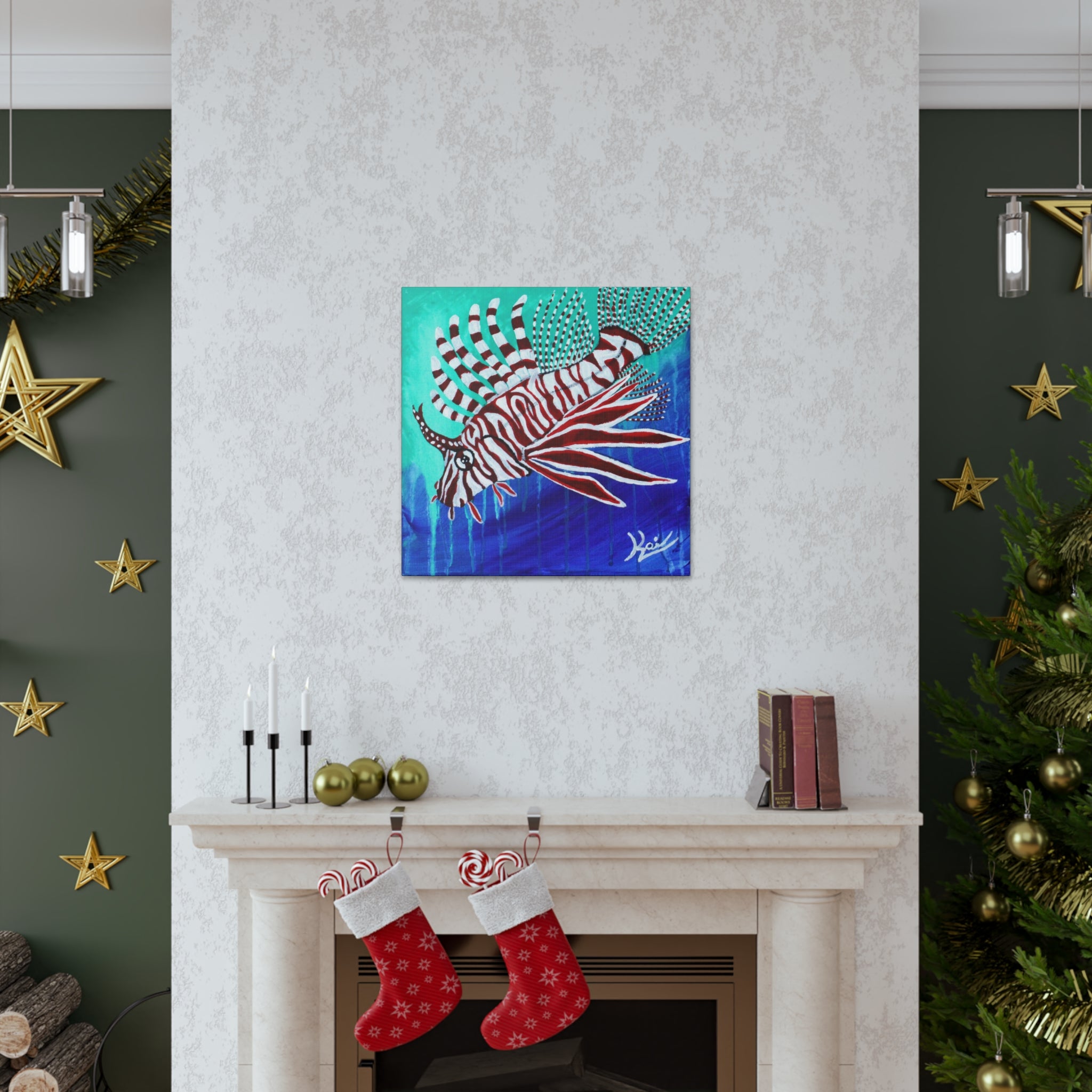 "Lionfish" By Kai Gentile Reproduced On Gallery Wrapped Canvas