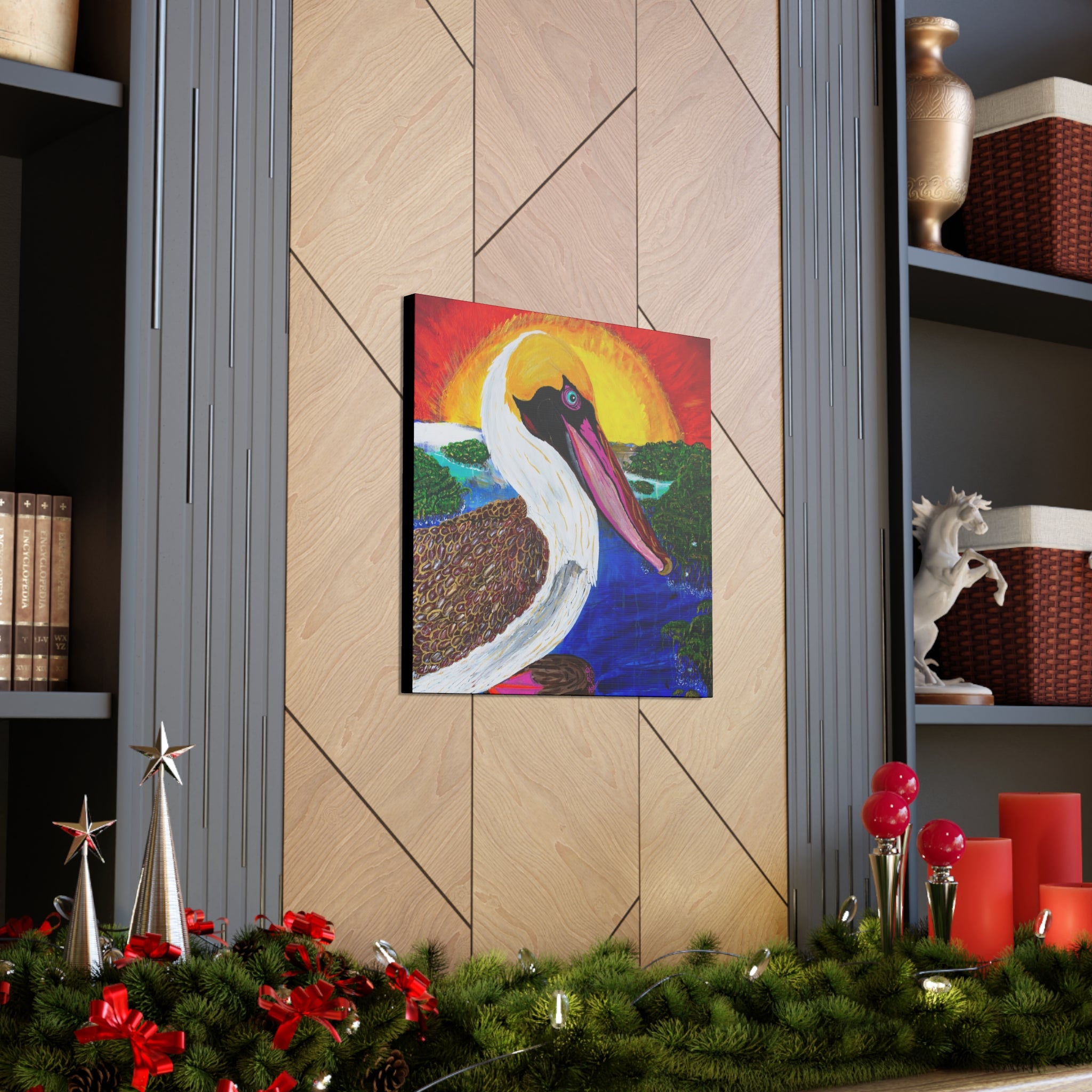 "Pelican Sun Grove" By Kai Gentile Reproduced On Gallery Wrapped Canvas