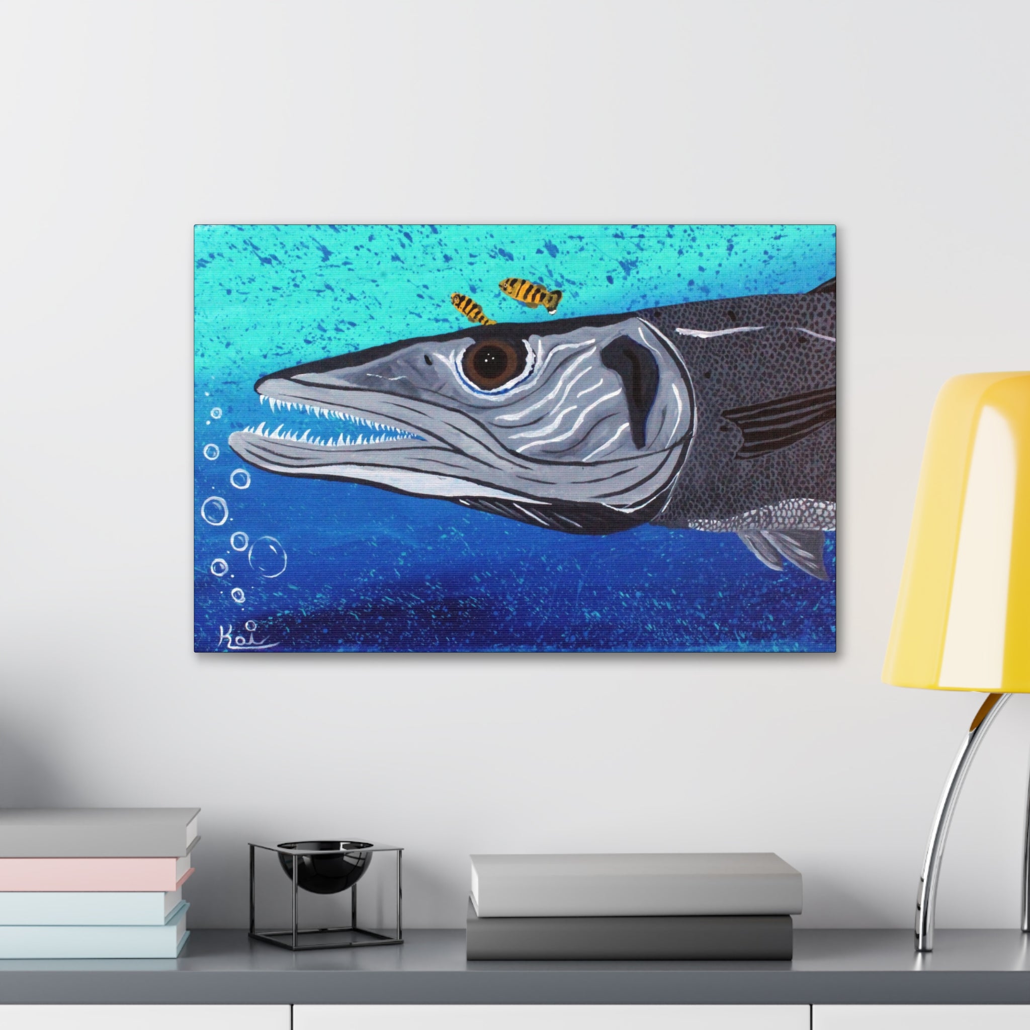 "Ooh! Barracuda" By Kai Gentile Reproduced On Gallery Wrapped Canvas