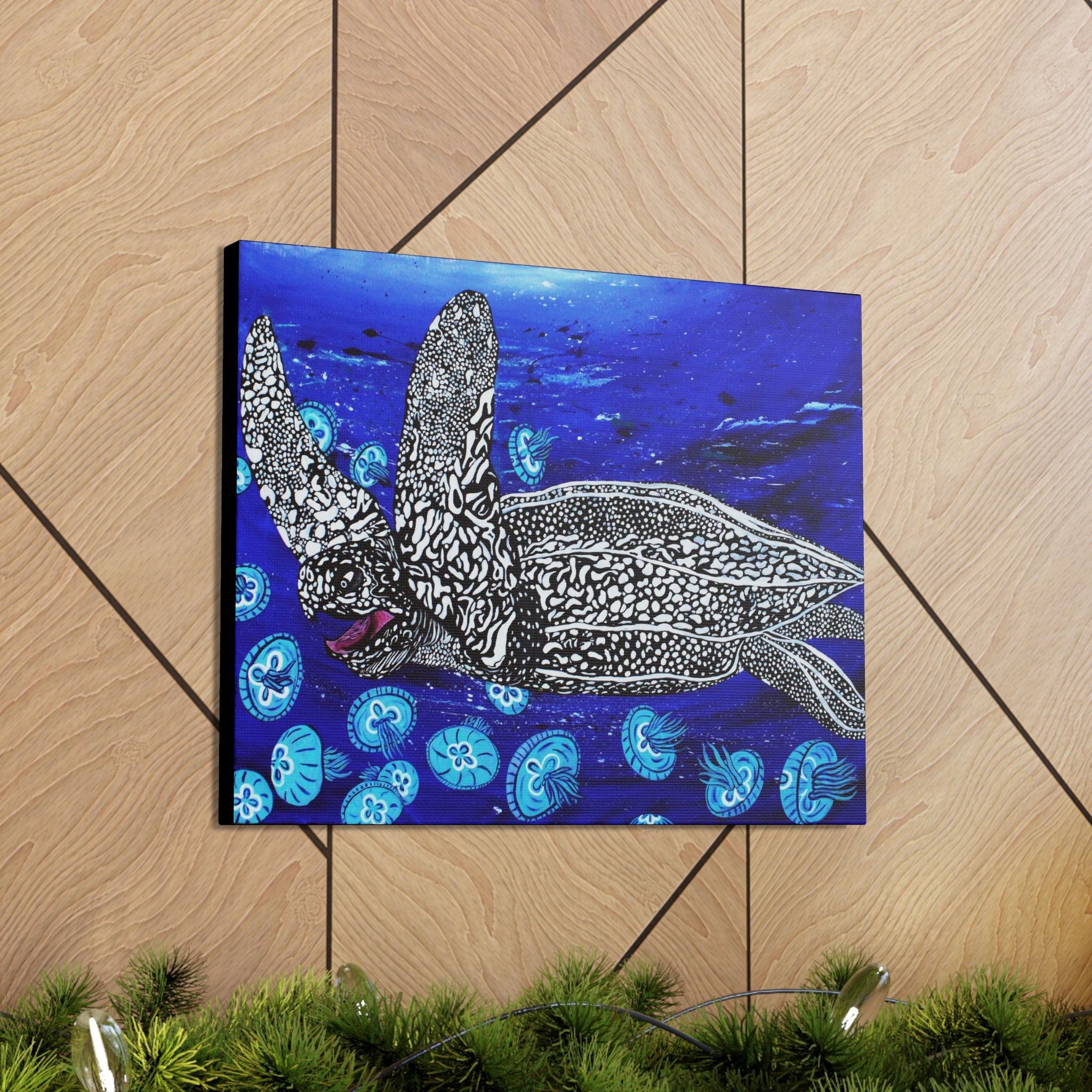 "Leatherback" By Kai Gentile Reproduced On Gallery Wrapped Canvas