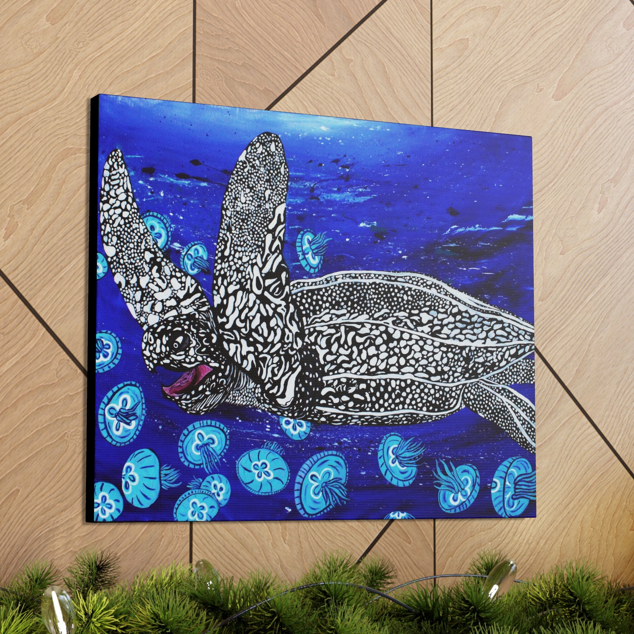 "Leatherback" By Kai Gentile Reproduced On Gallery Wrapped Canvas