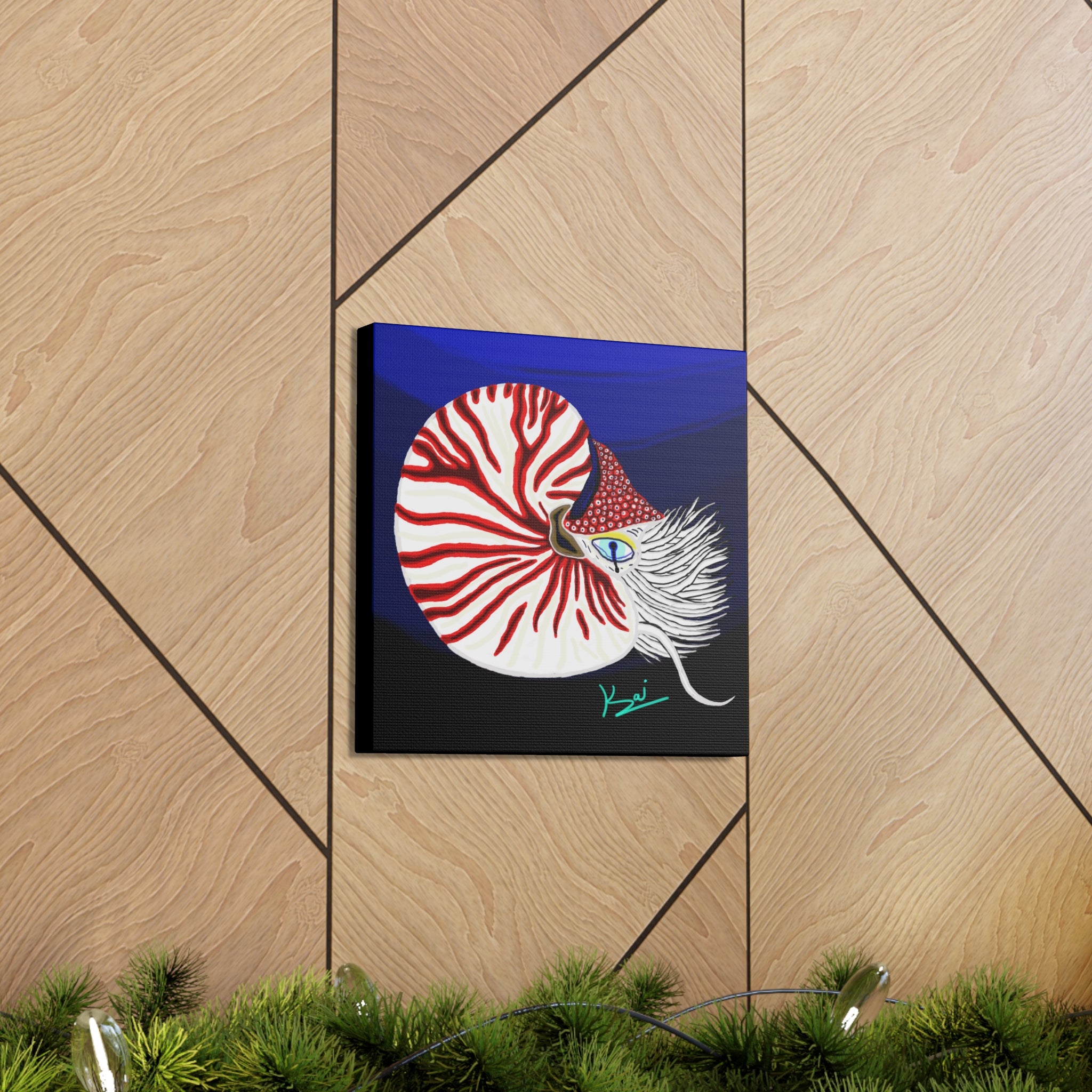 "Nautilus" By Kai Gentile Reproduced On Gallery Wrapped Canvas