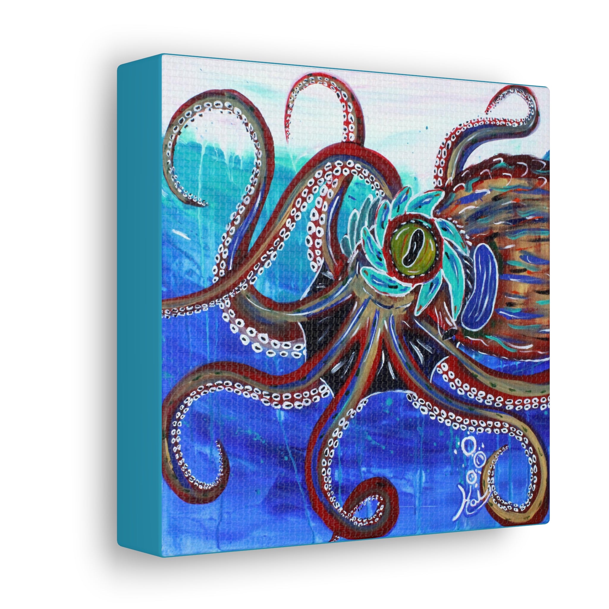 "Octopoda II" By Kai Gentile Reproduced On Gallery Wrapped Canvas