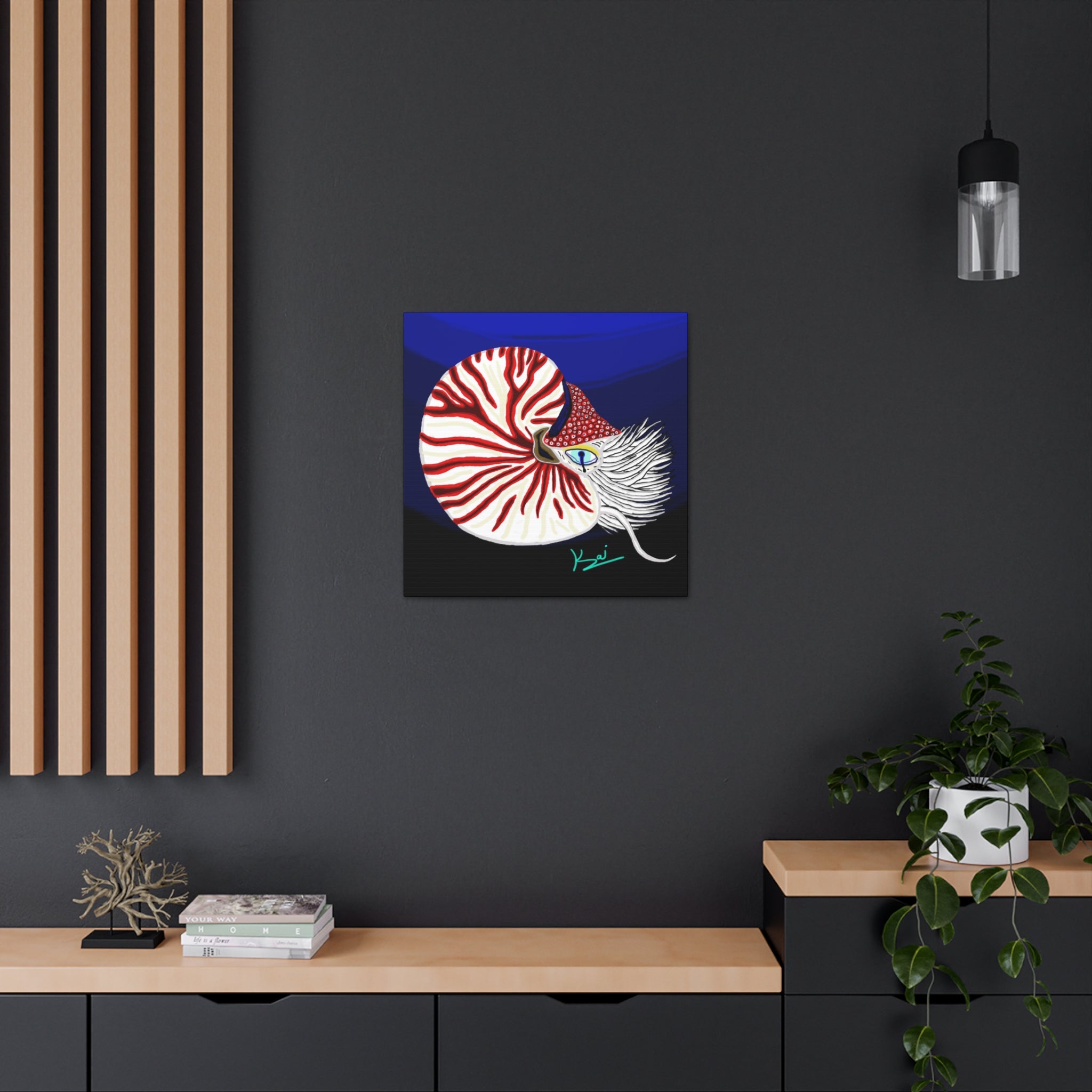 "Nautilus" By Kai Gentile Reproduced On Gallery Wrapped Canvas