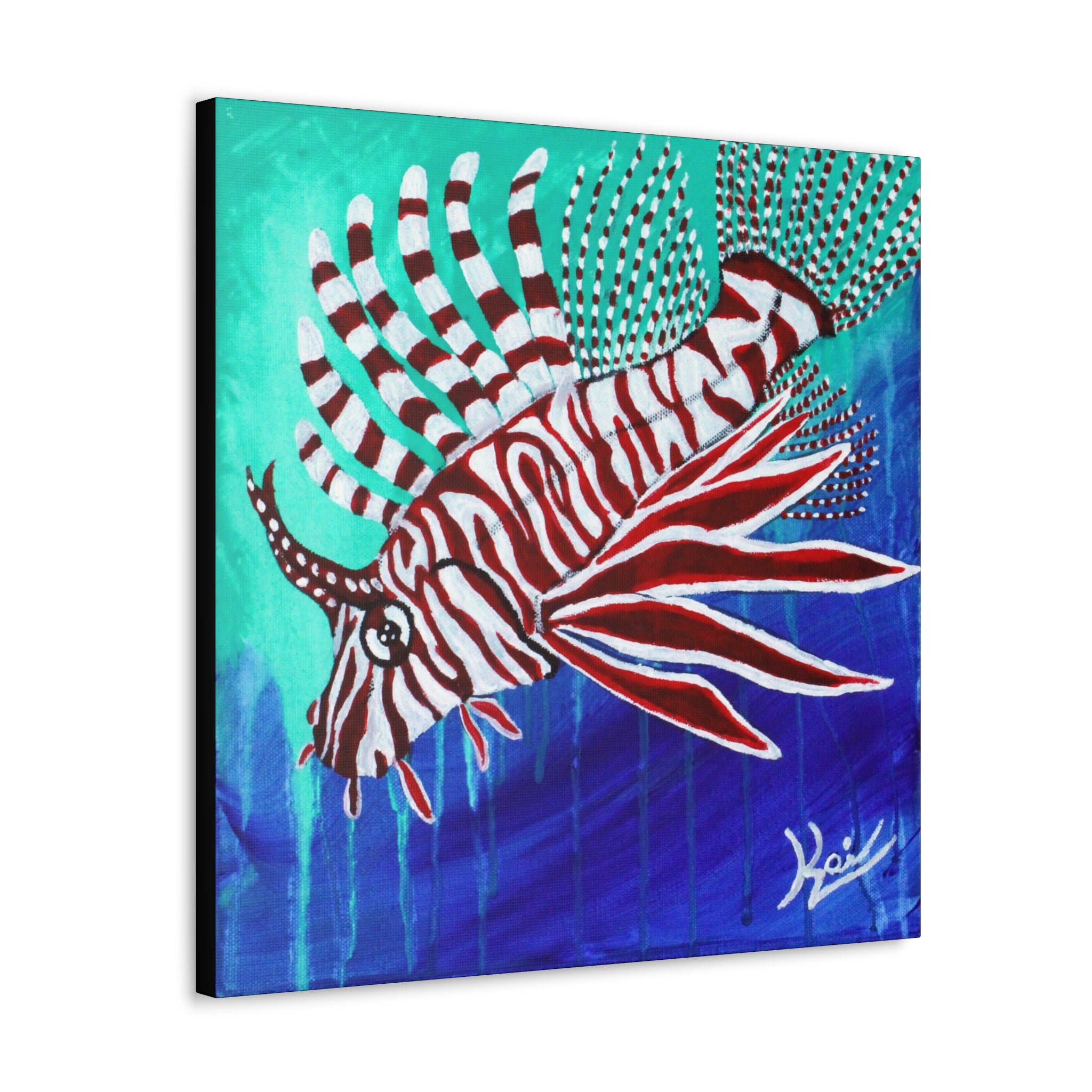 "Lionfish" By Kai Gentile Reproduced On Gallery Wrapped Canvas