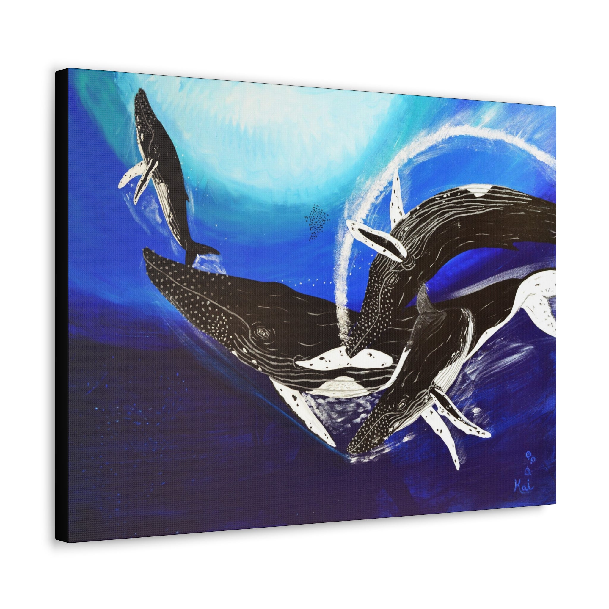 "Humpback Whales" By Kai Gentile Reproduced On Gallery Wrapped Canvas