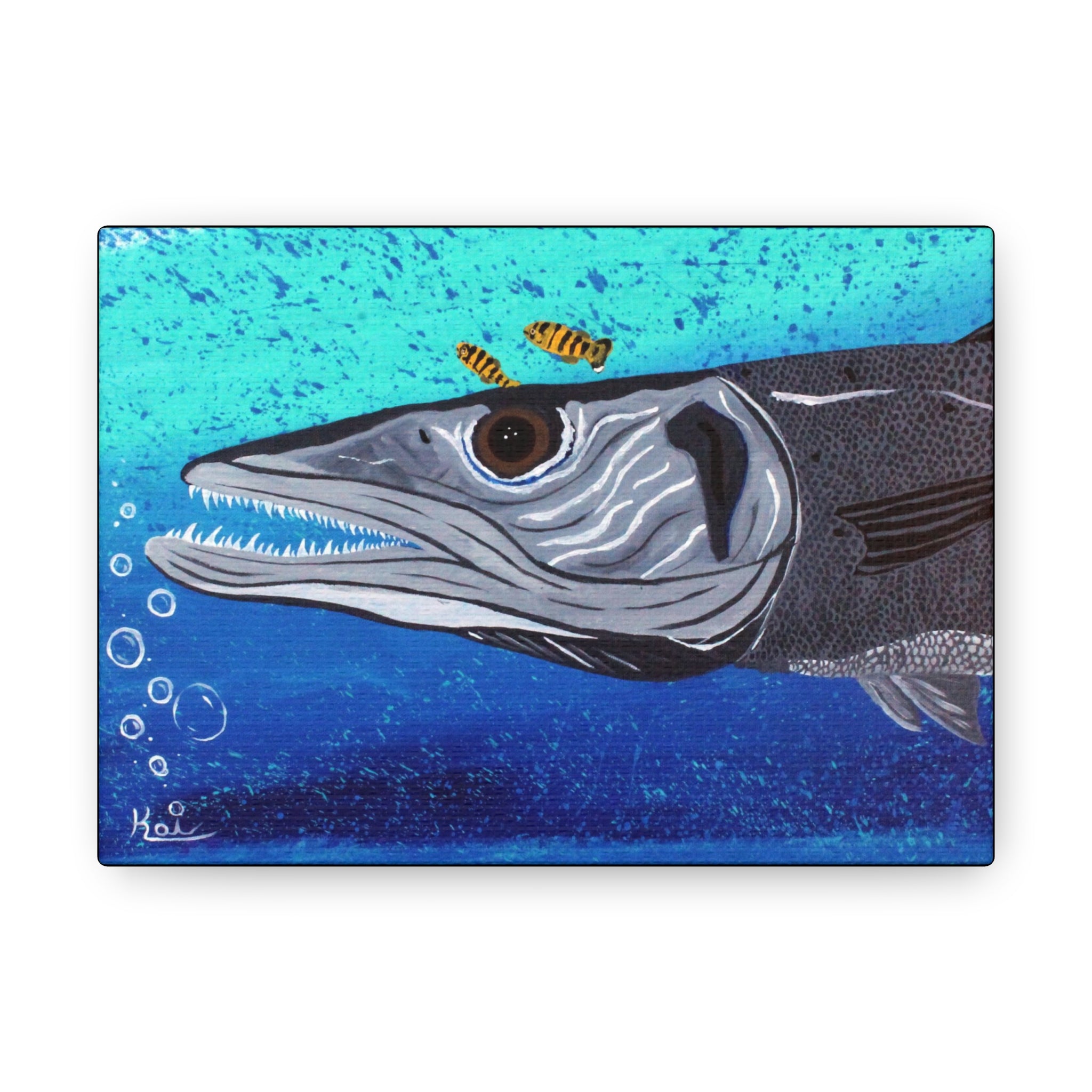 "Ooh! Barracuda" By Kai Gentile Reproduced On Gallery Wrapped Canvas