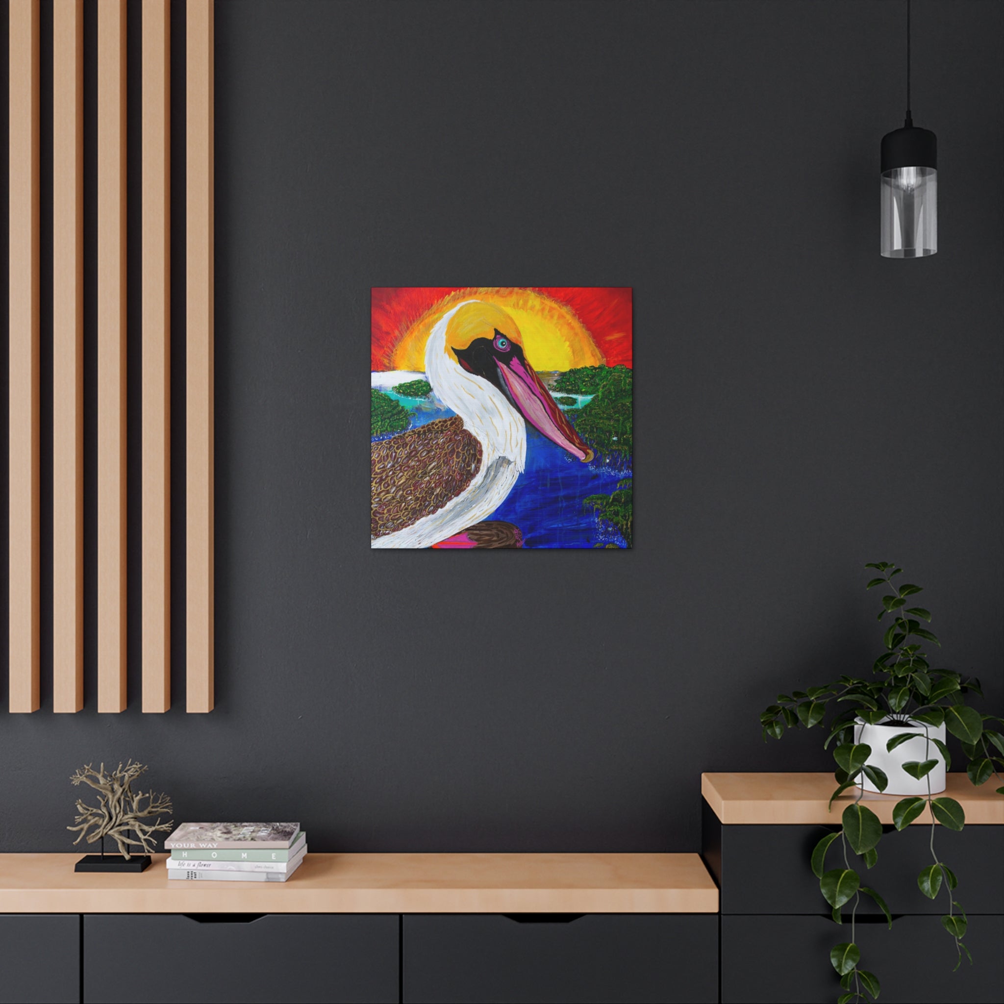 "Pelican Sun Grove" By Kai Gentile Reproduced On Gallery Wrapped Canvas