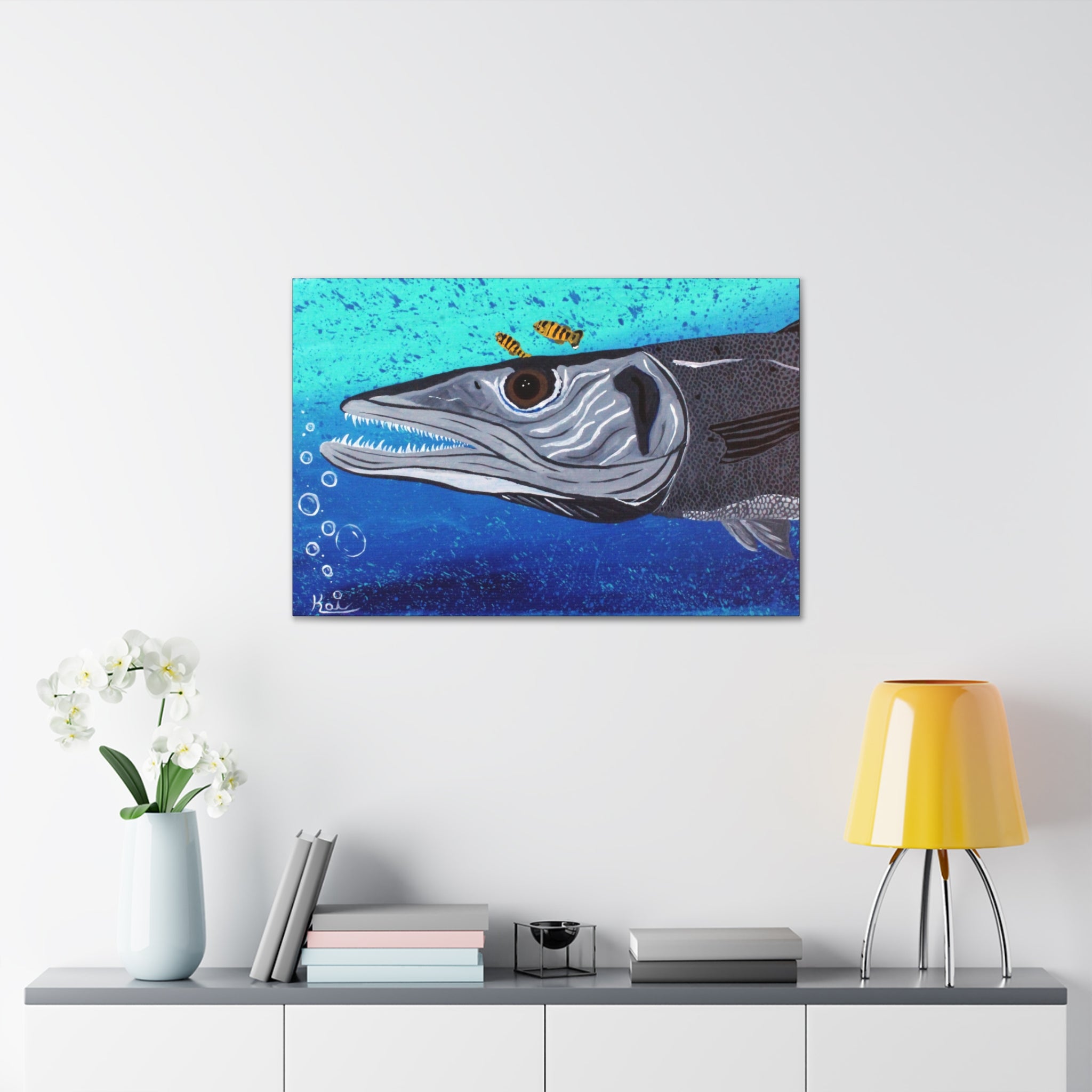 "Ooh! Barracuda" By Kai Gentile Reproduced On Gallery Wrapped Canvas