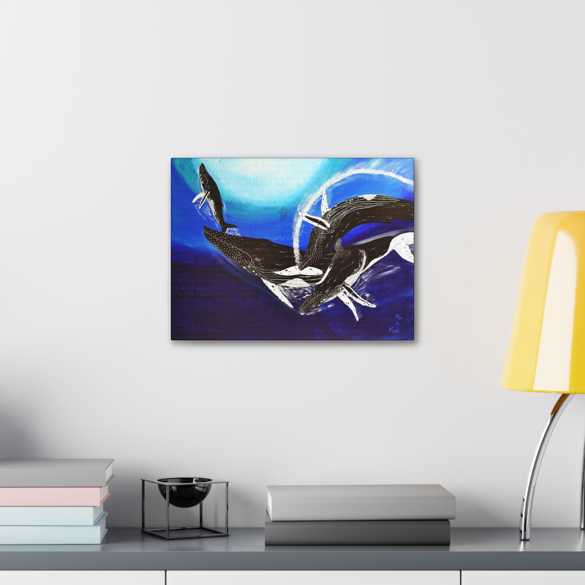 "Humpback Whales" By Kai Gentile Reproduced On Gallery Wrapped Canvas