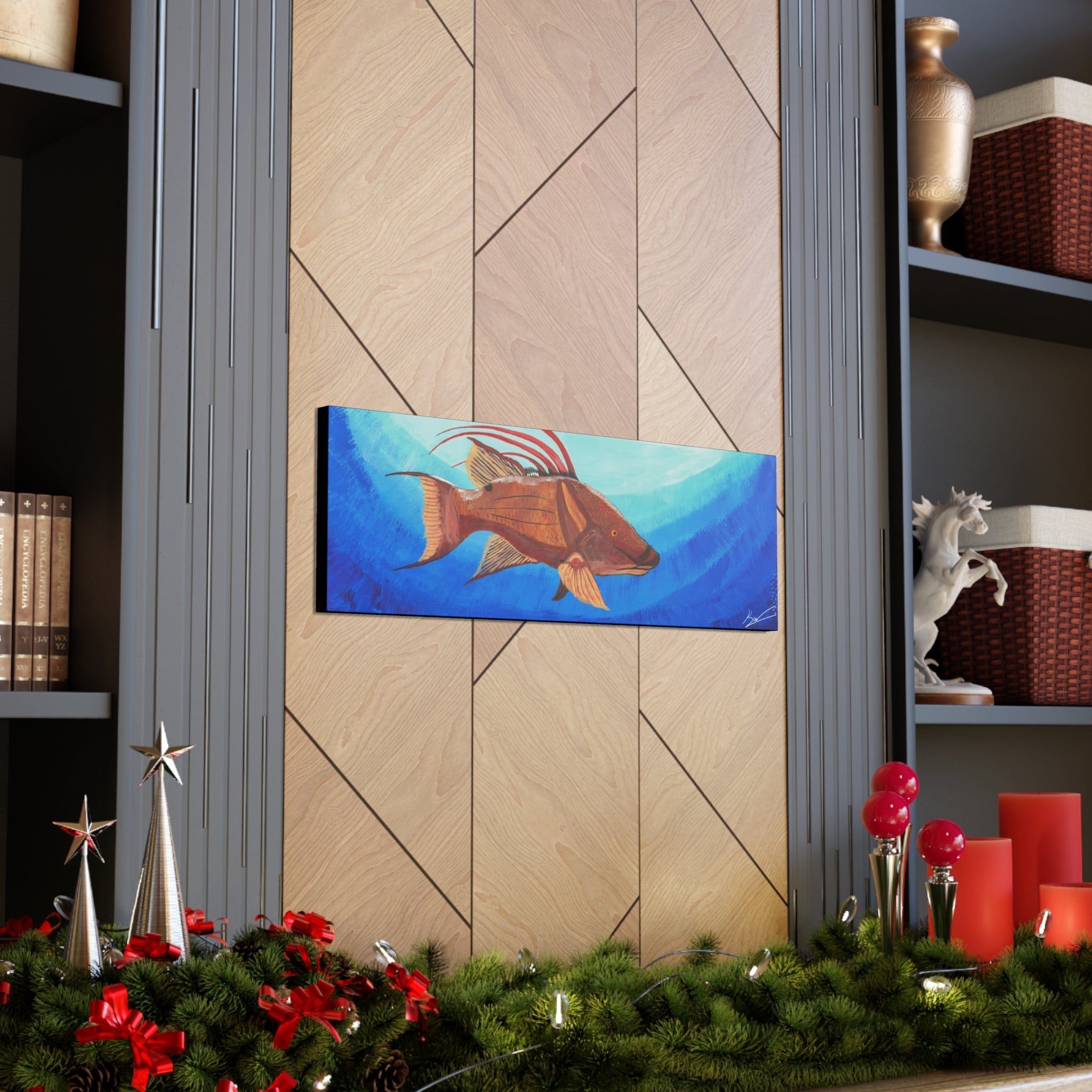 "Hogfish" By Kai Gentile Reproduced On Gallery Wrapped Canvas