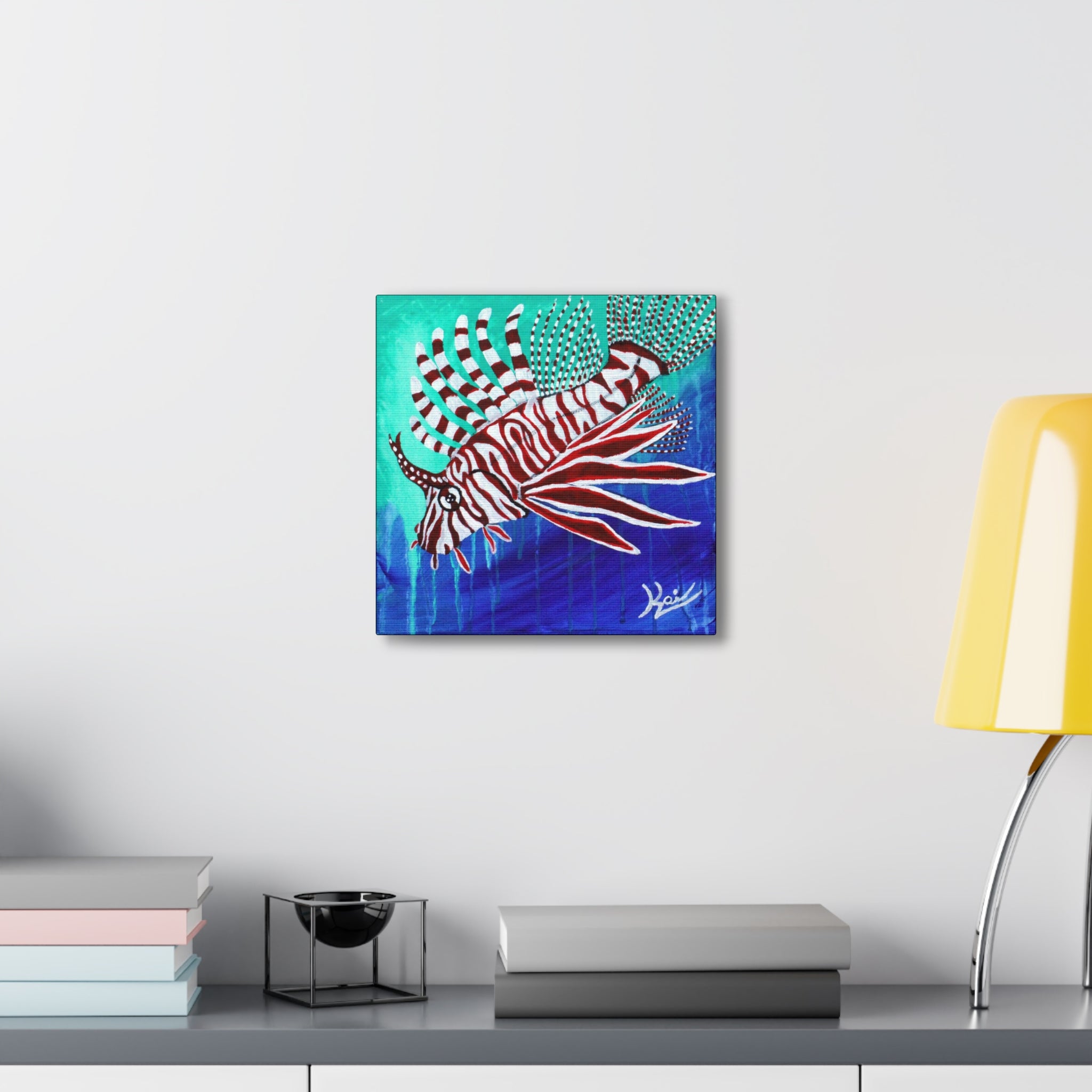 "Lionfish" By Kai Gentile Reproduced On Gallery Wrapped Canvas