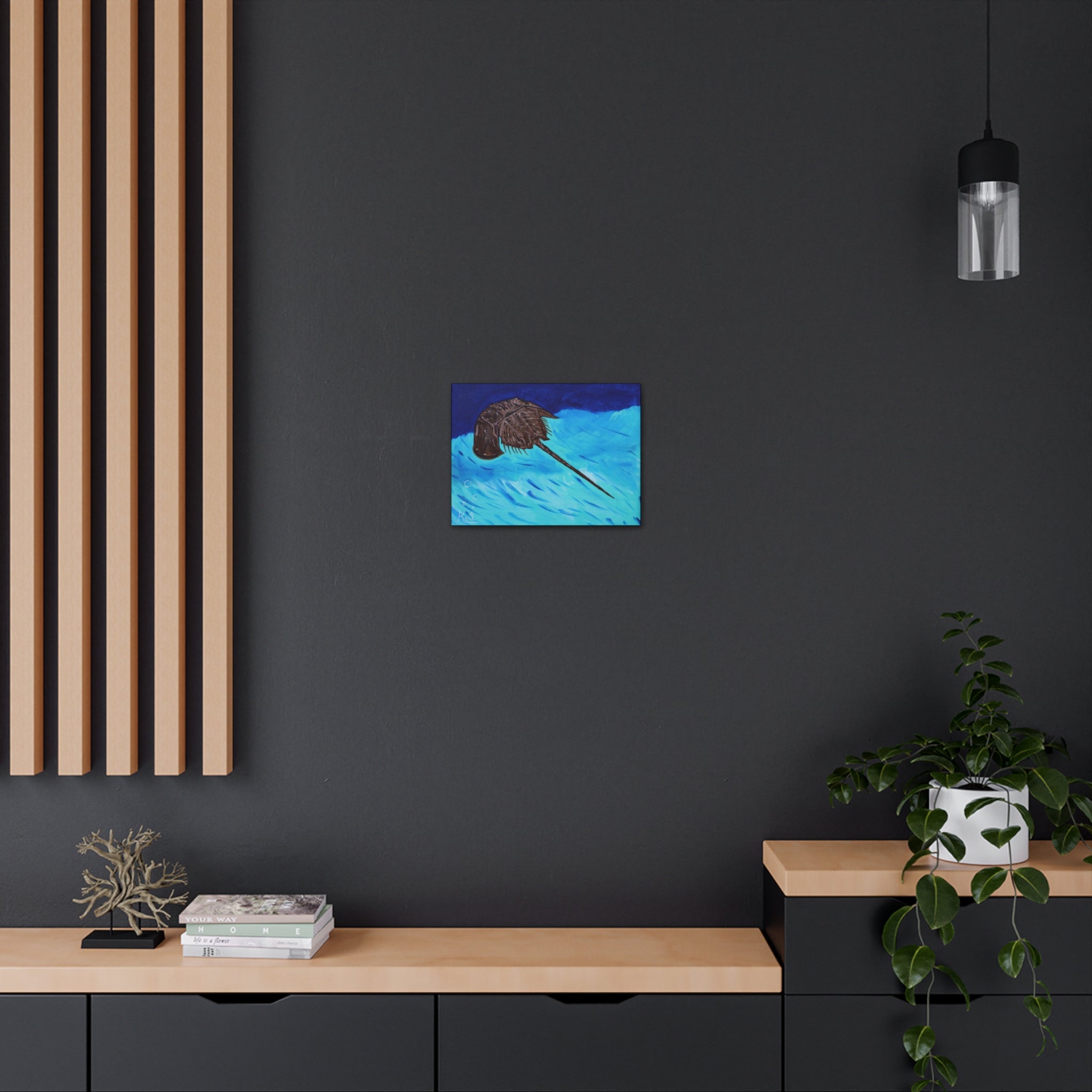 "Horseshoe Crab" By Kai Gentile Reproduced On Gallery Wrapped Canvas