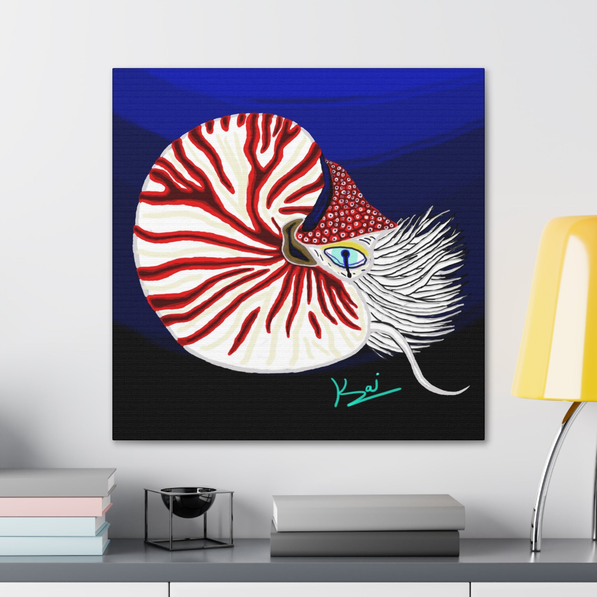 "Nautilus" By Kai Gentile Reproduced On Gallery Wrapped Canvas