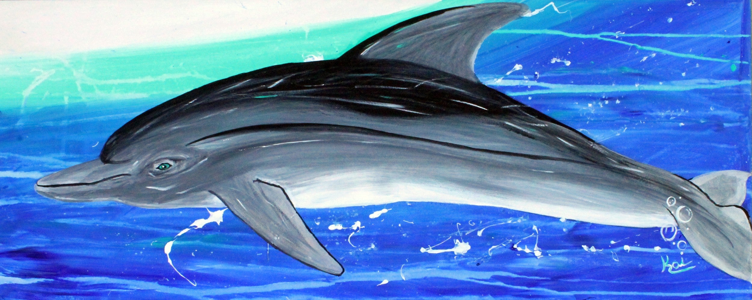 "Dolphin" By Kai Gentile Original Painting