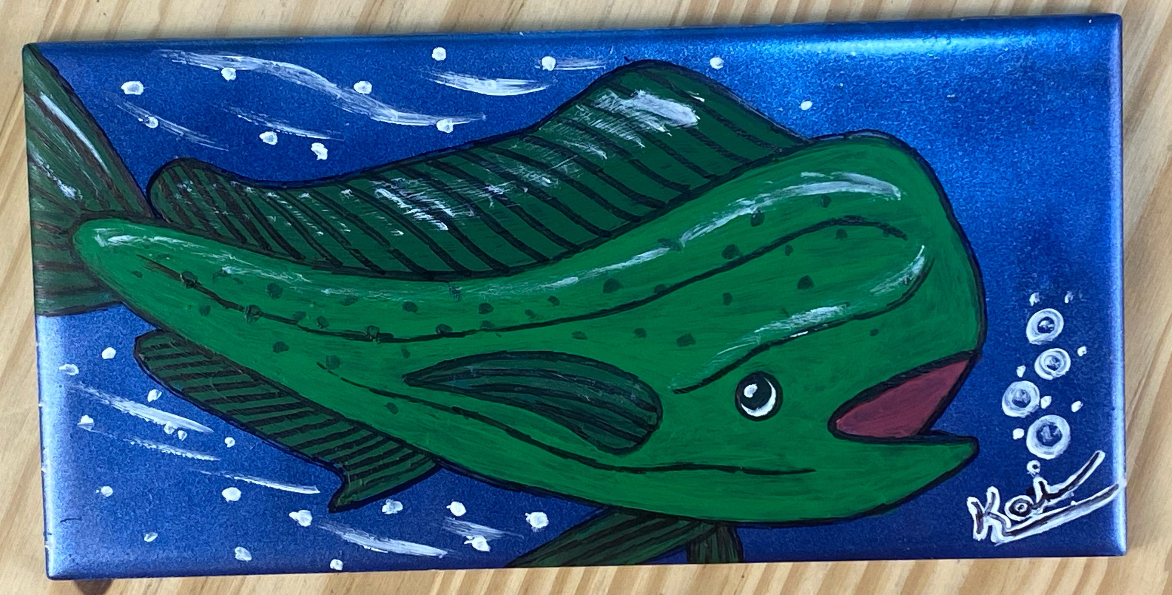 Mahi mahi tile – Kai Gentile Artwork