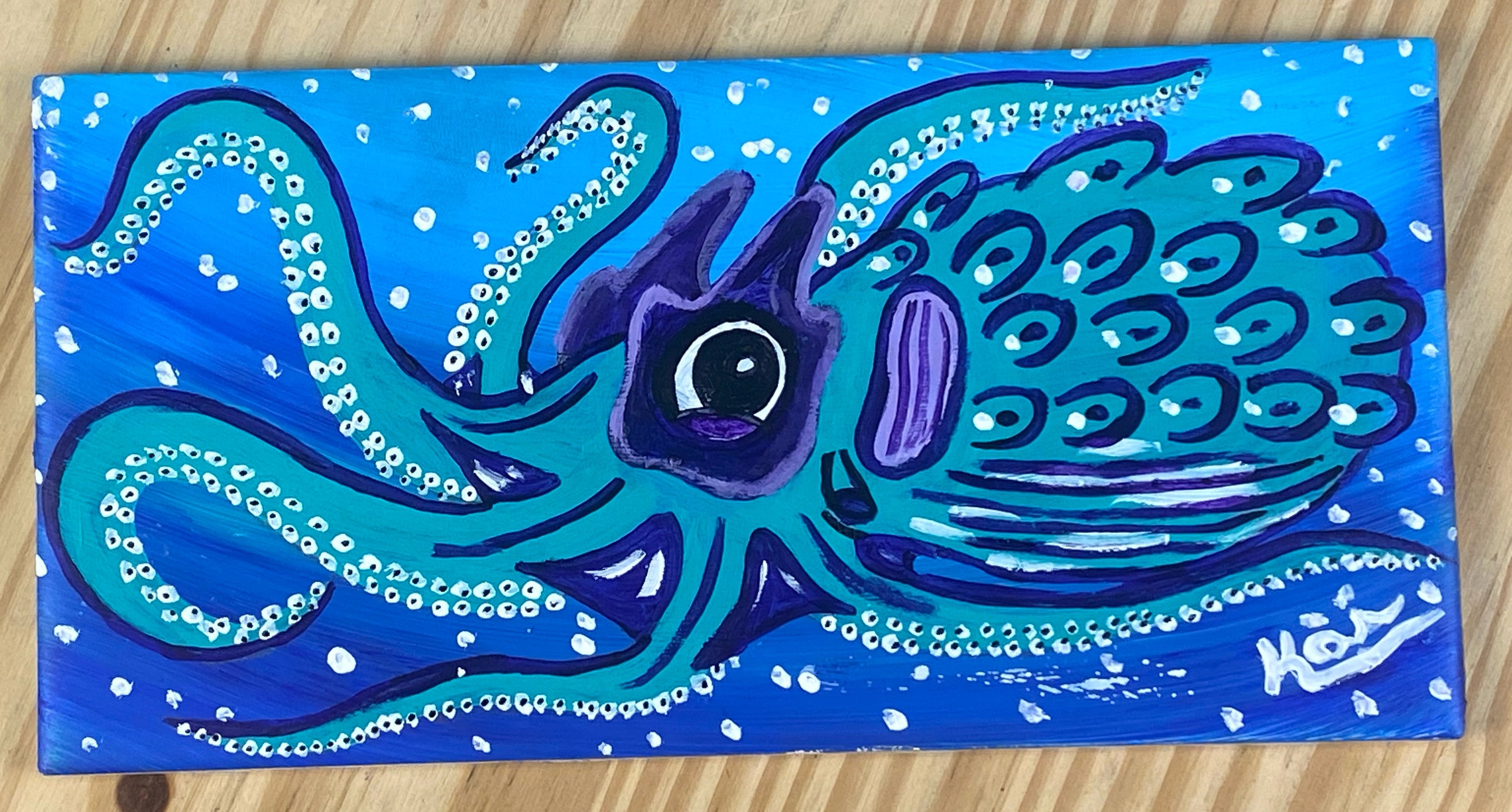 Cool Blue Octopus Tile
