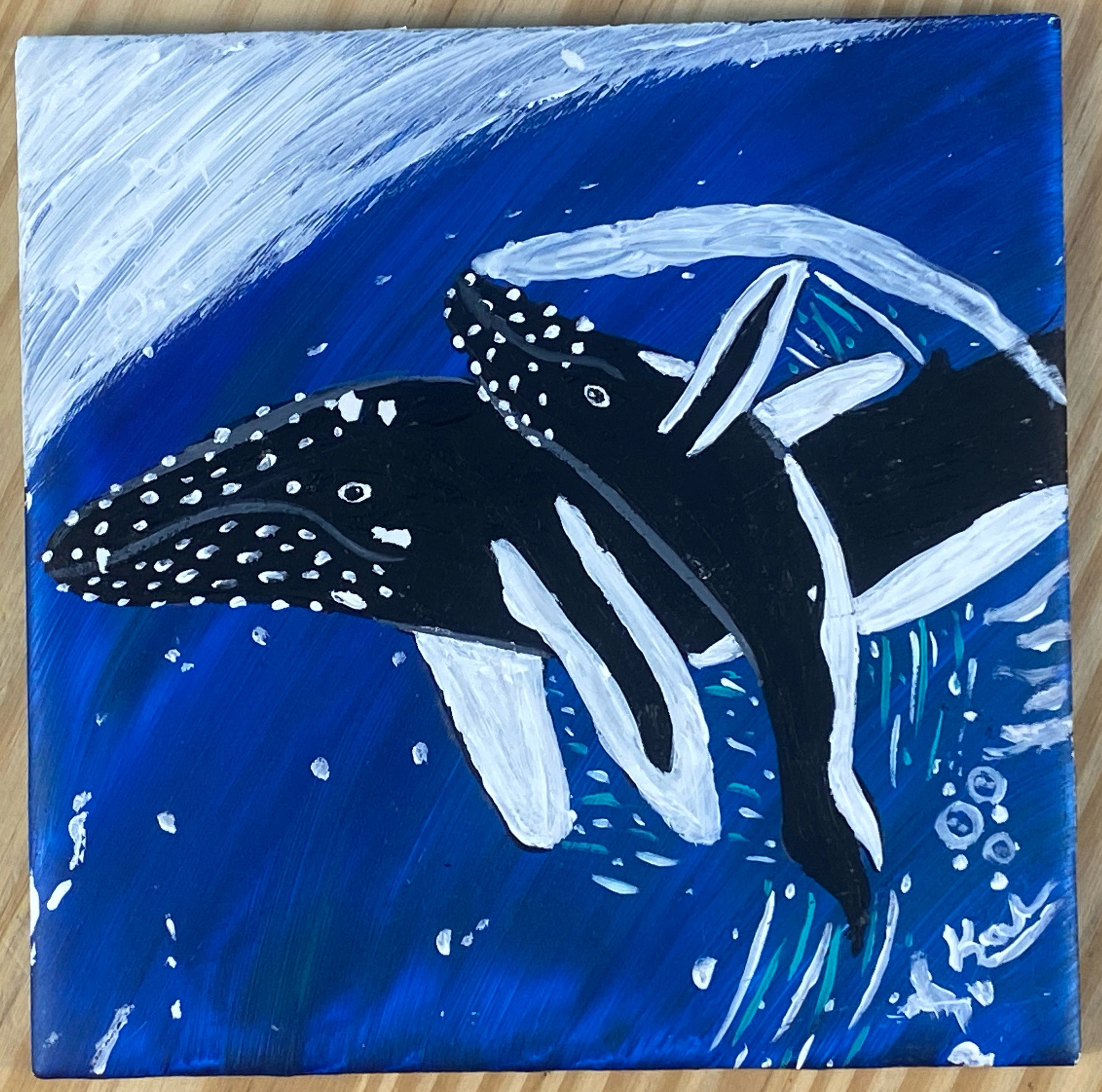 Humpback Whales Tile