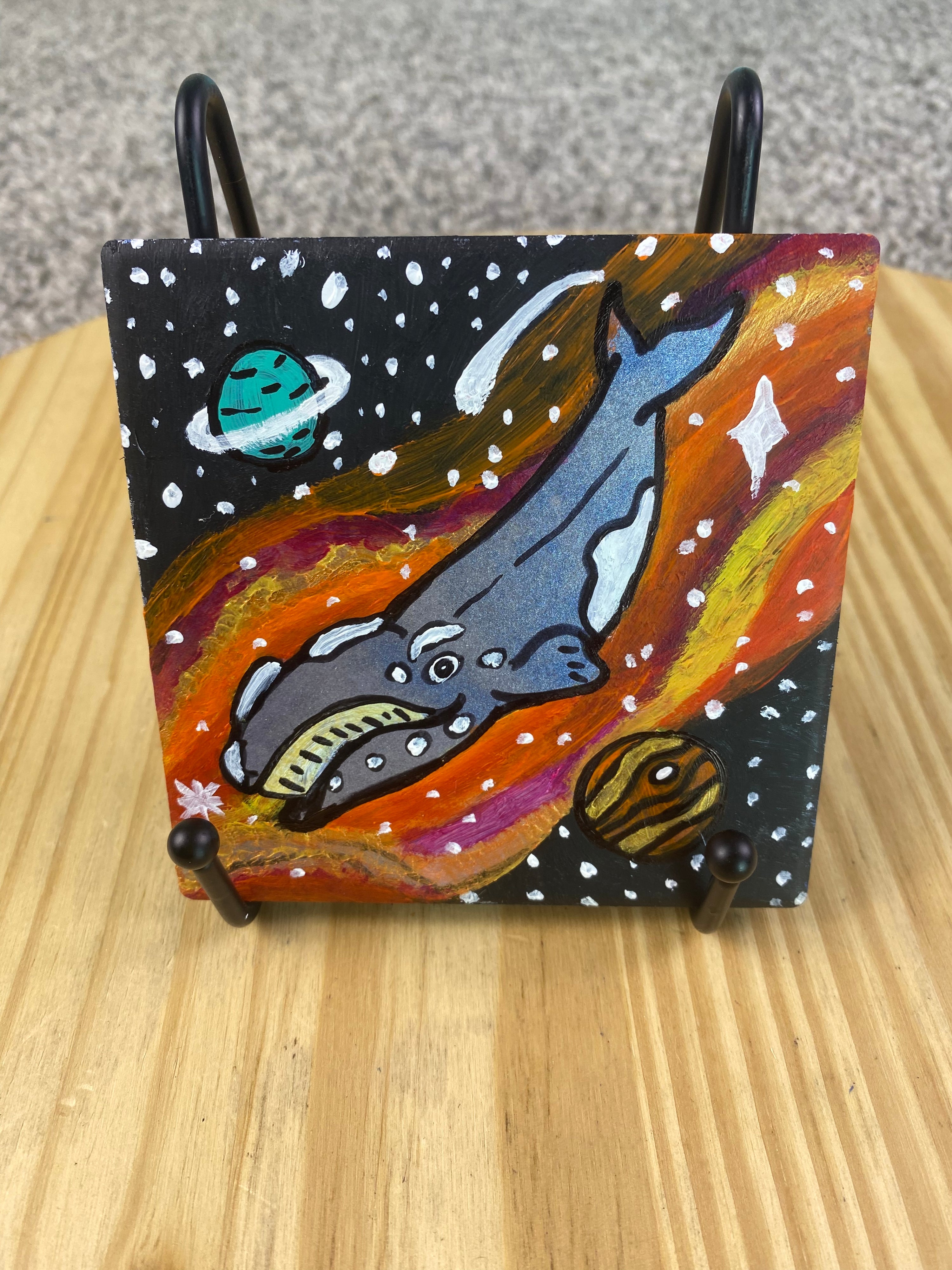 Right Whale in Space Tile