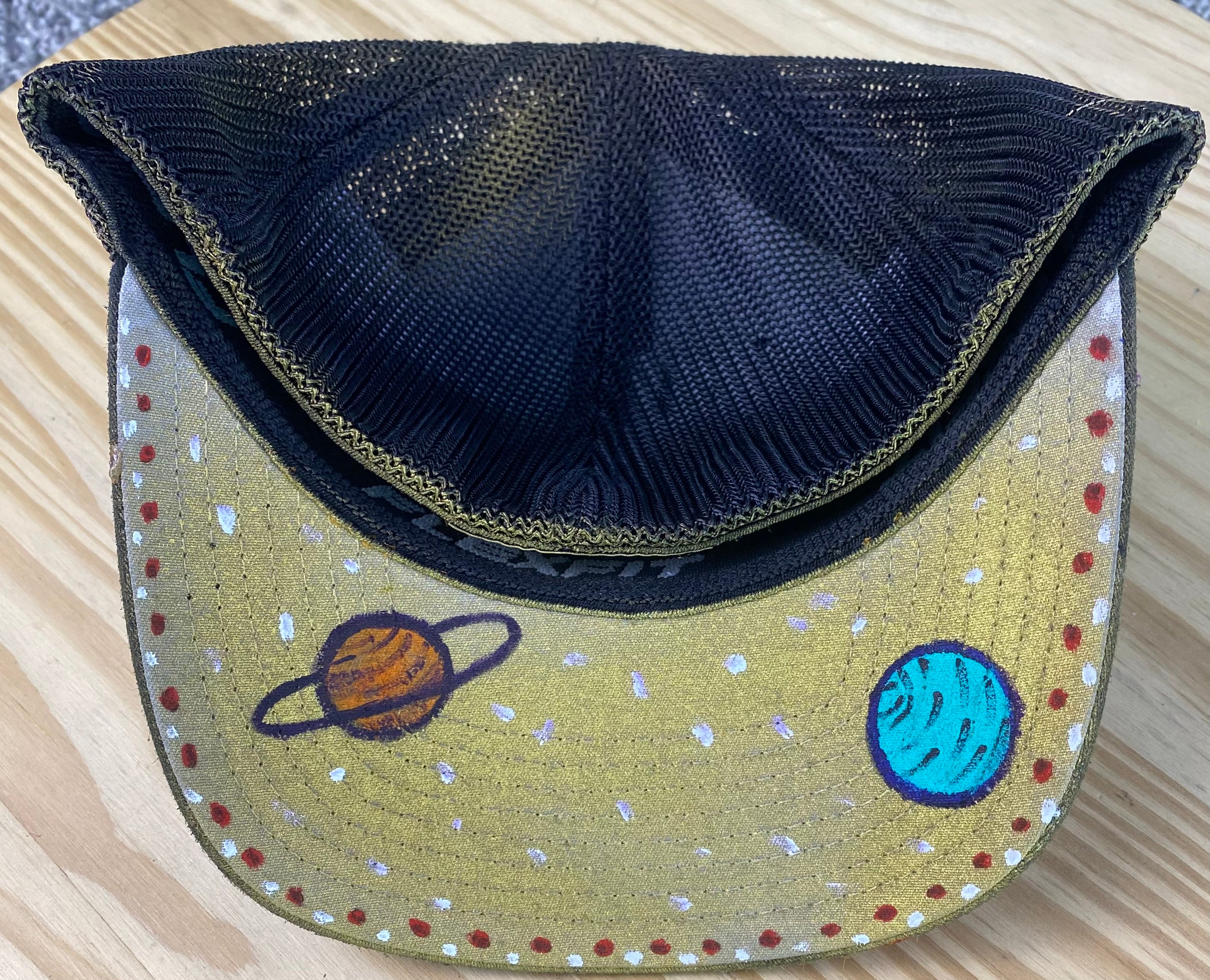 Right Whale Hat, White, Original Hand Painted, FlexFit