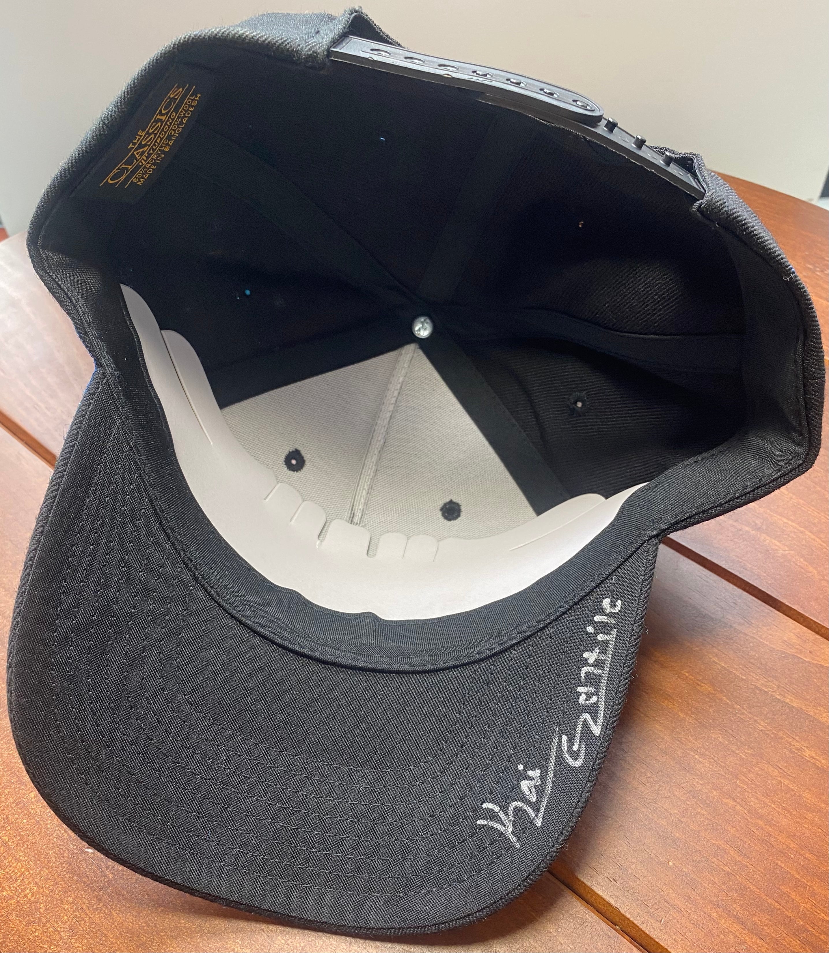 Whale Shark Hat, black, Original Hand Painted, Snapback