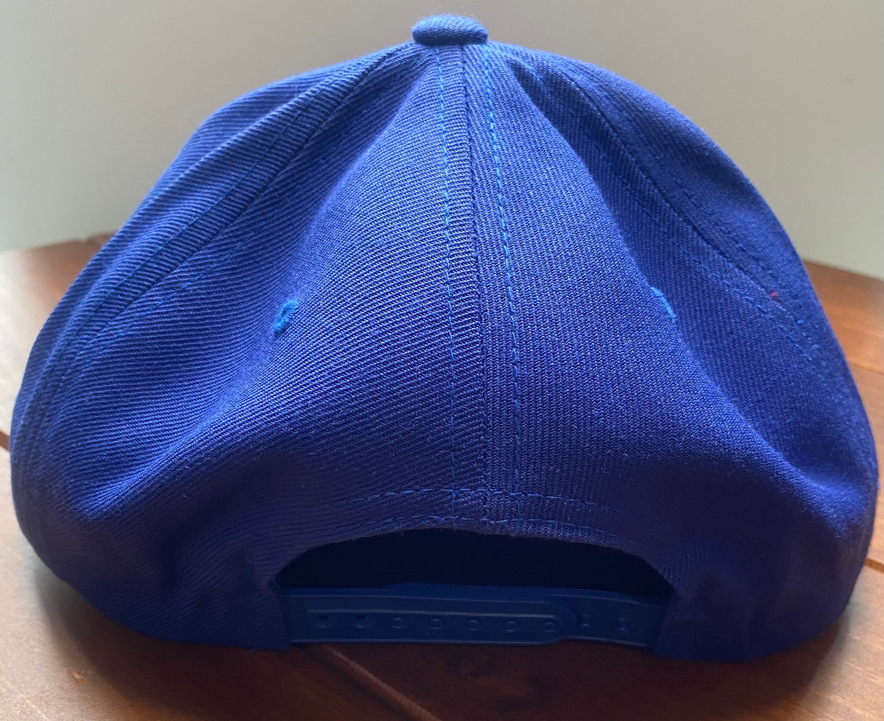 Blue Crab Hat, blue, Original Hand Painted, Snapback