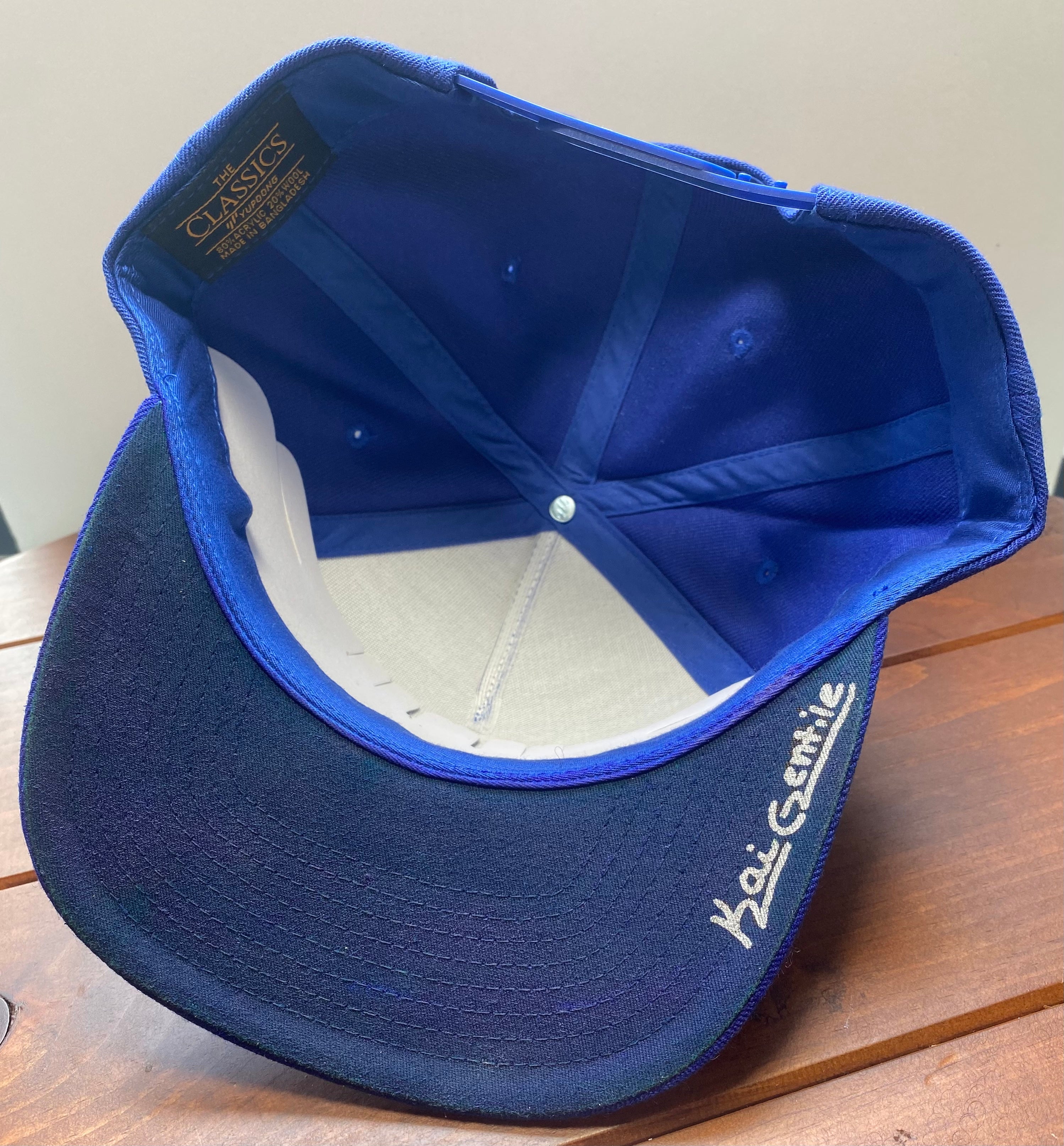 Hawaii Inspired Hammerhead Shark Hat, blue, Original Hand Painted, Snapback