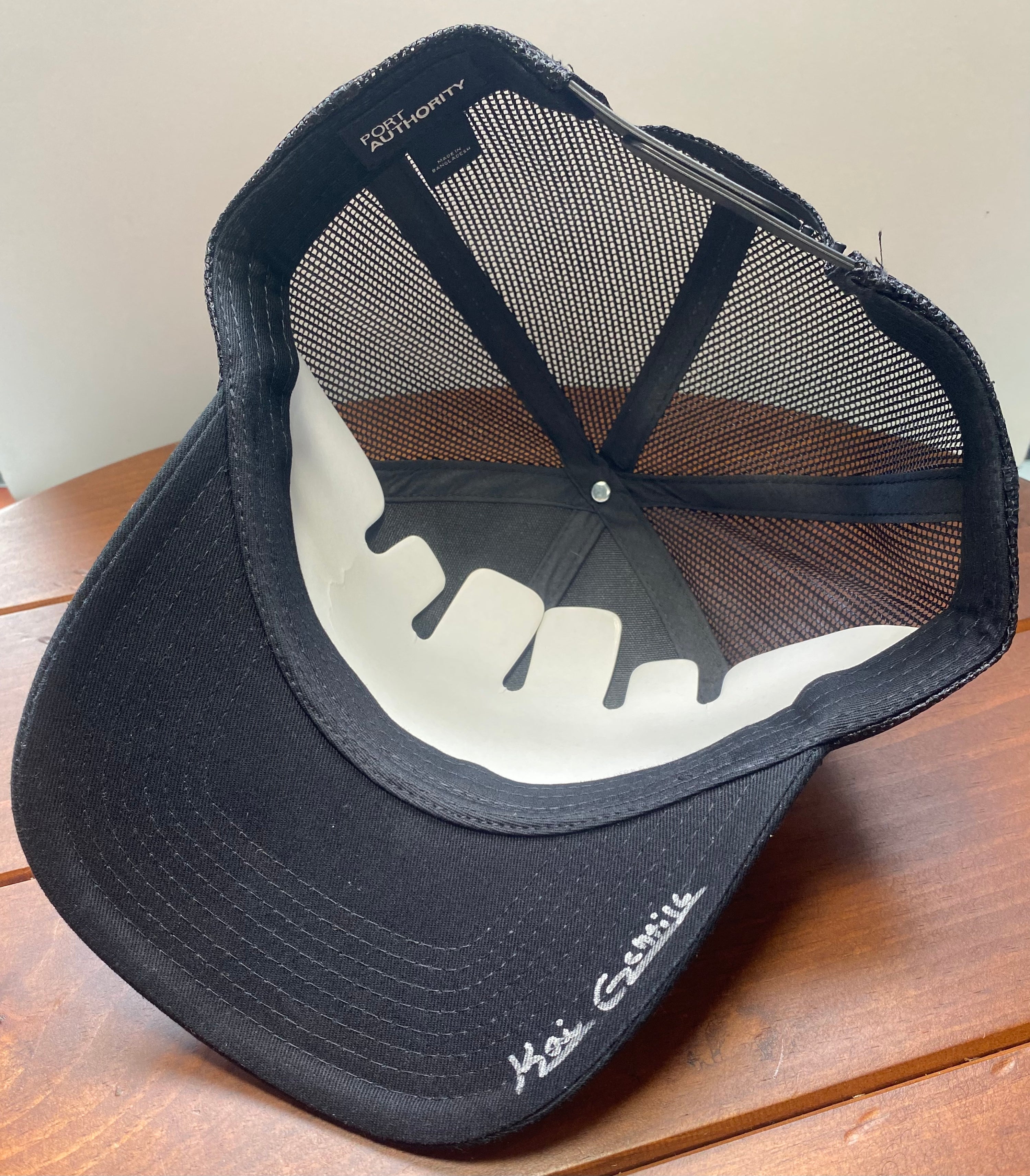 Pink Octopus Hat, black, Original Hand Painted, Snapback