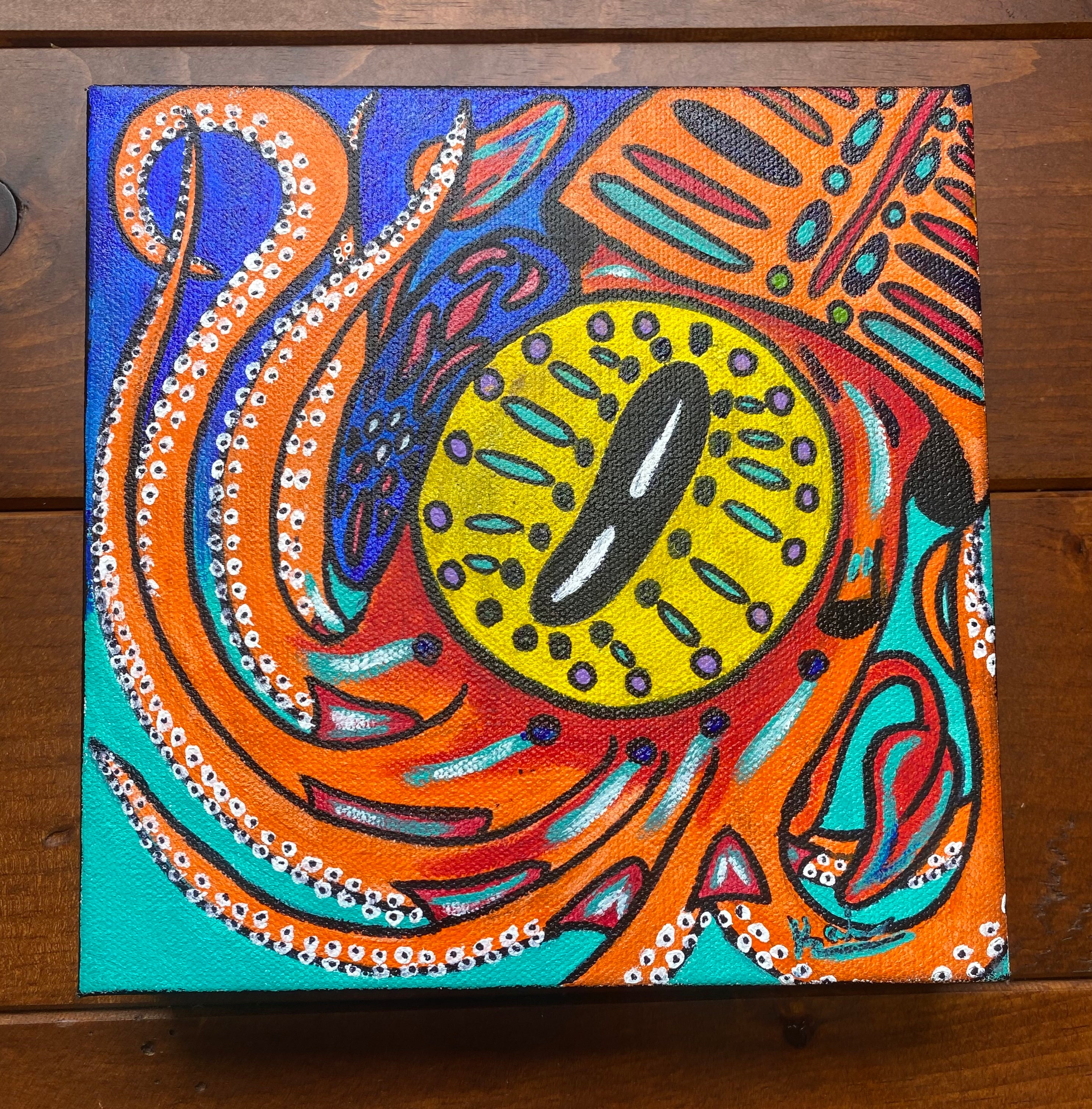 "Fancy Squid" By Kai Gentile Original Painting