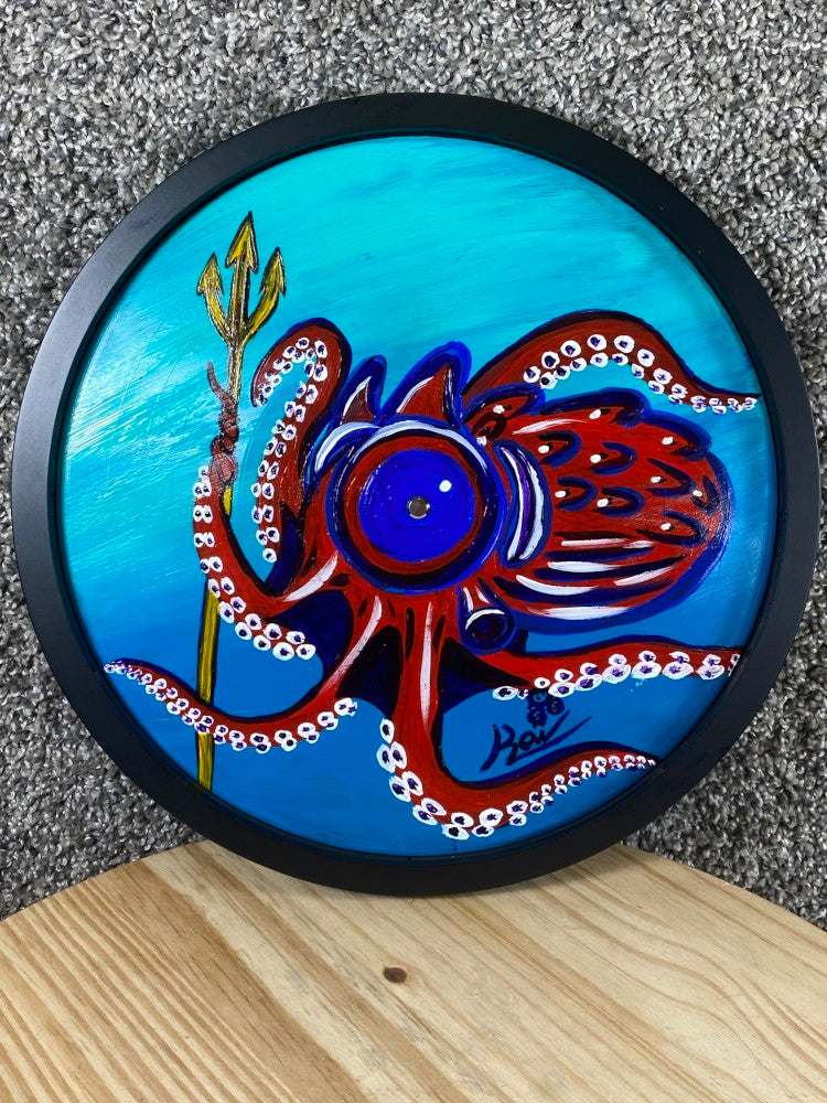 OctopusWithTridentVinylRecord12InchFramed1.jpg