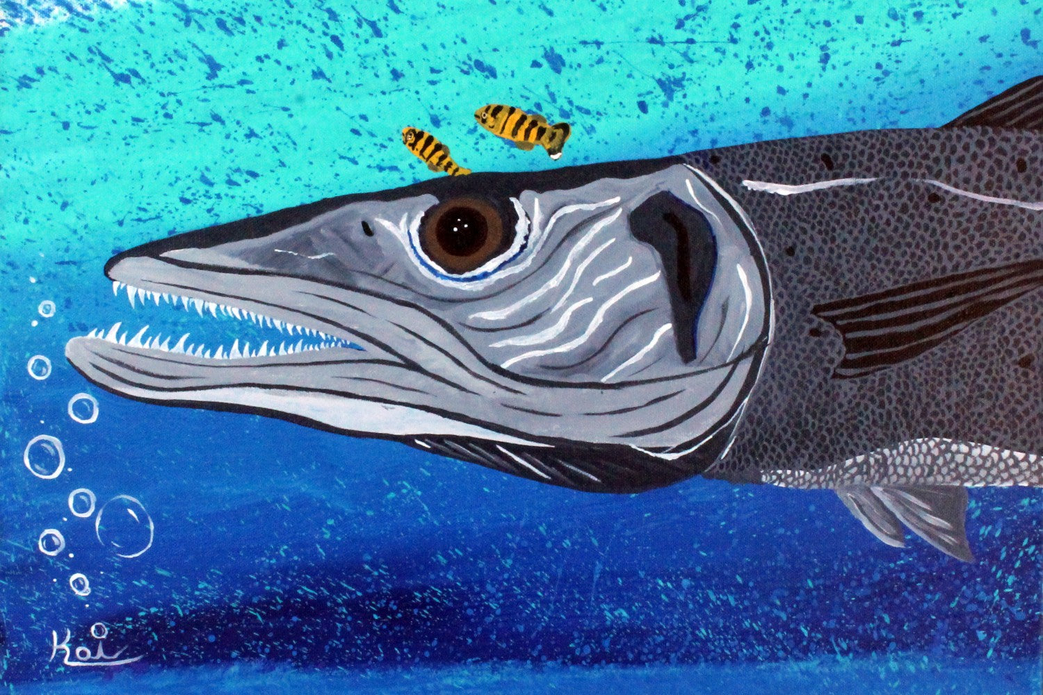 "Ooh! Barracuda!" By Kai Gentile Original Painting