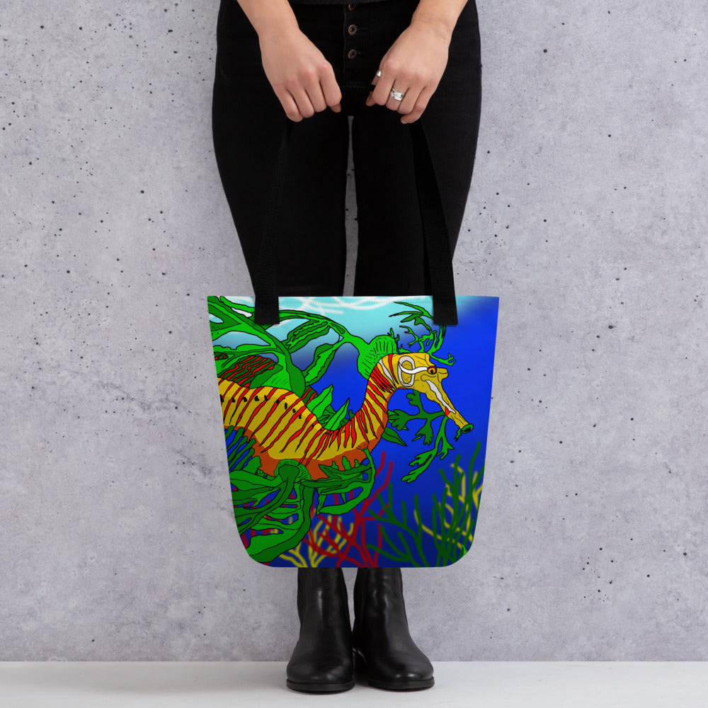 "Leafy Sea Dragon" By Kai Gentile Tote Bag