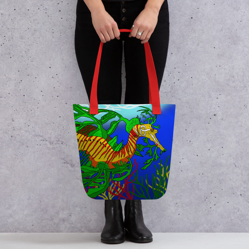 "Leafy Sea Dragon" By Kai Gentile Tote Bag