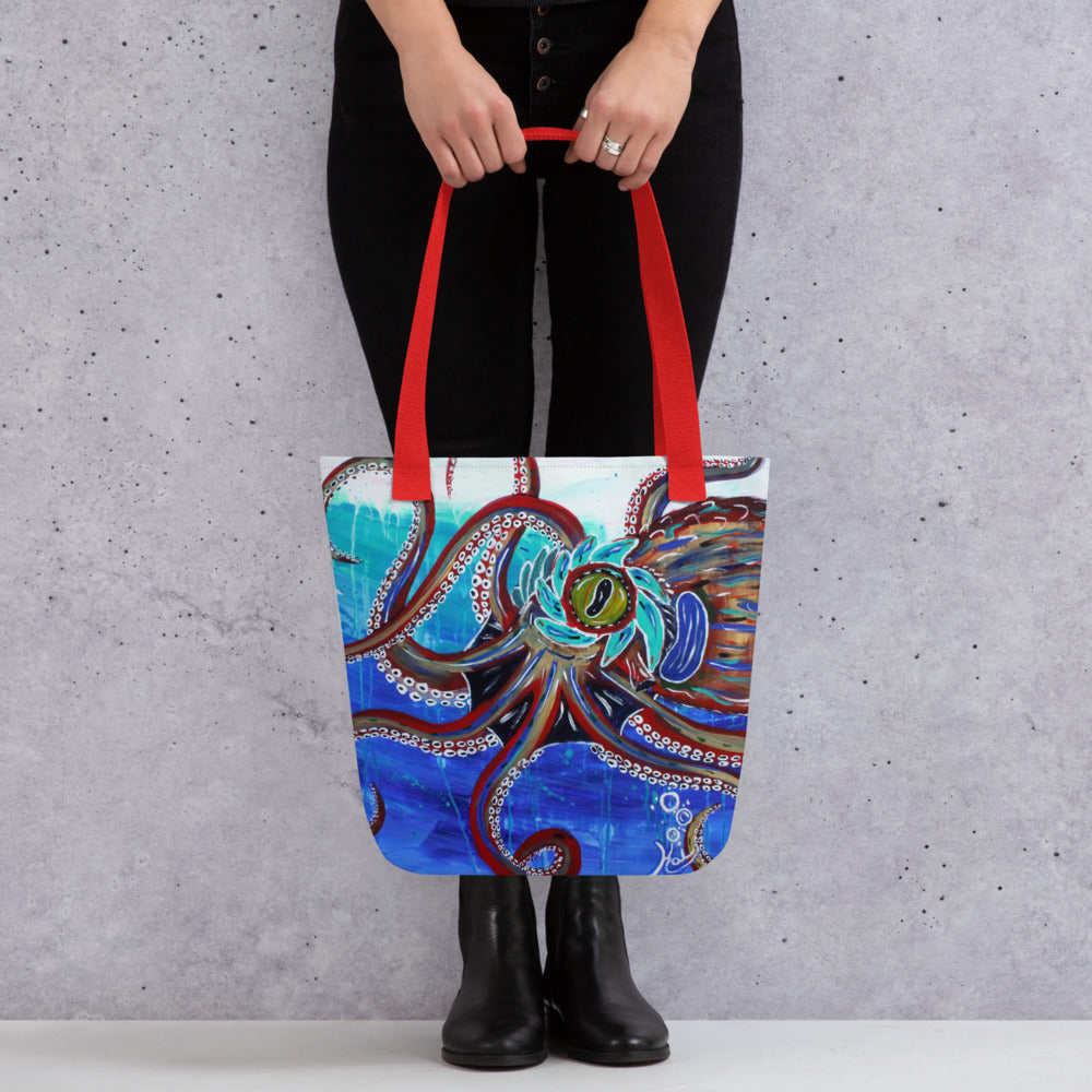 "Octopus II" By Kai Gentile Tote Bag