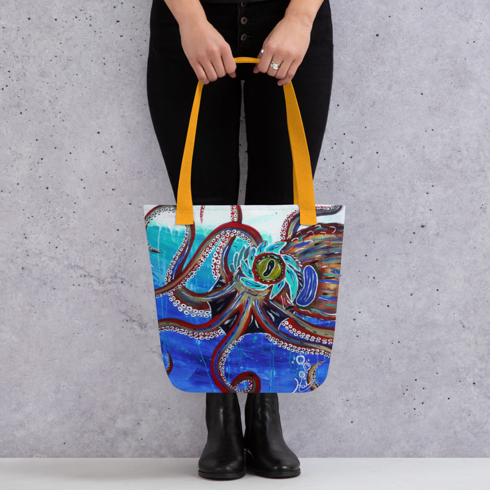 "Octopus II" By Kai Gentile Tote Bag