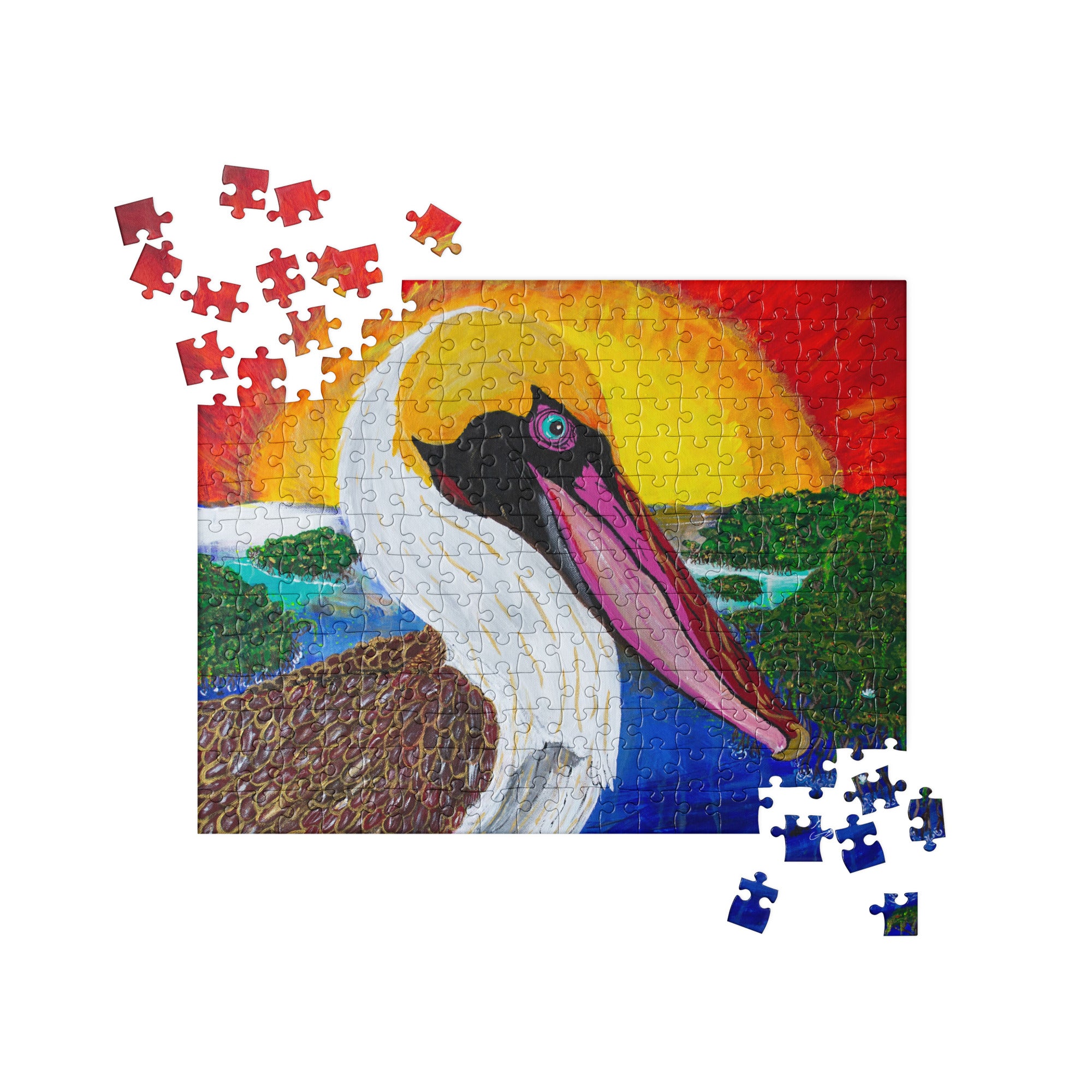 "Pelican Sun Grove" By Kai Gentile Jigsaw Puzzle