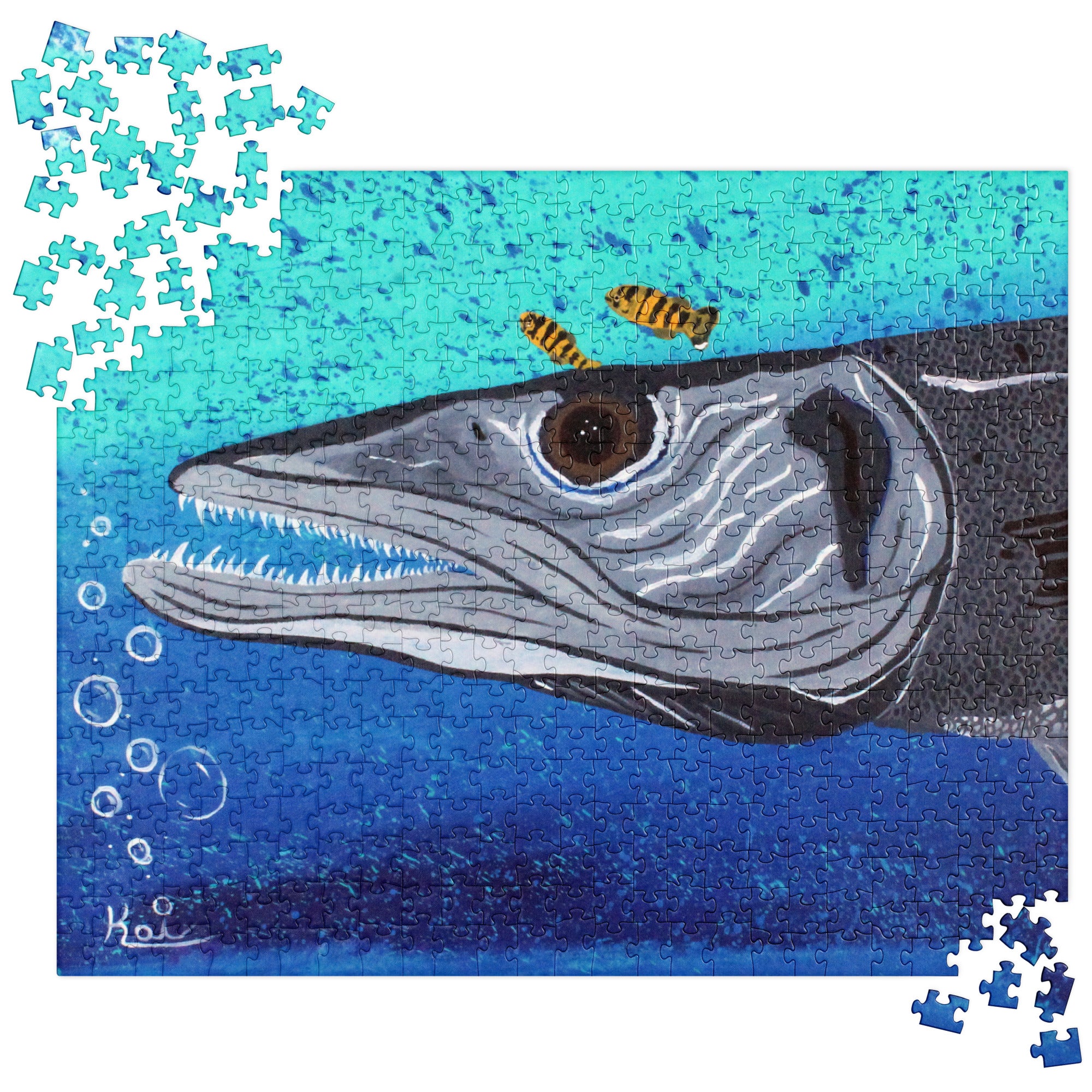 "Ooh! Barracuda" By Kai Gentile Jigsaw Puzzle