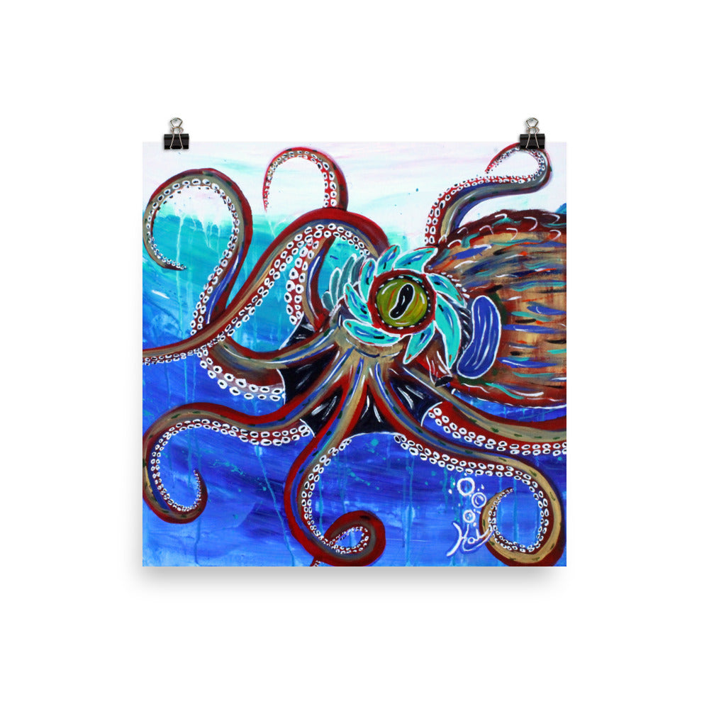 "Octopus II" By Kai Gentile, Printed on Luster Photo Paper