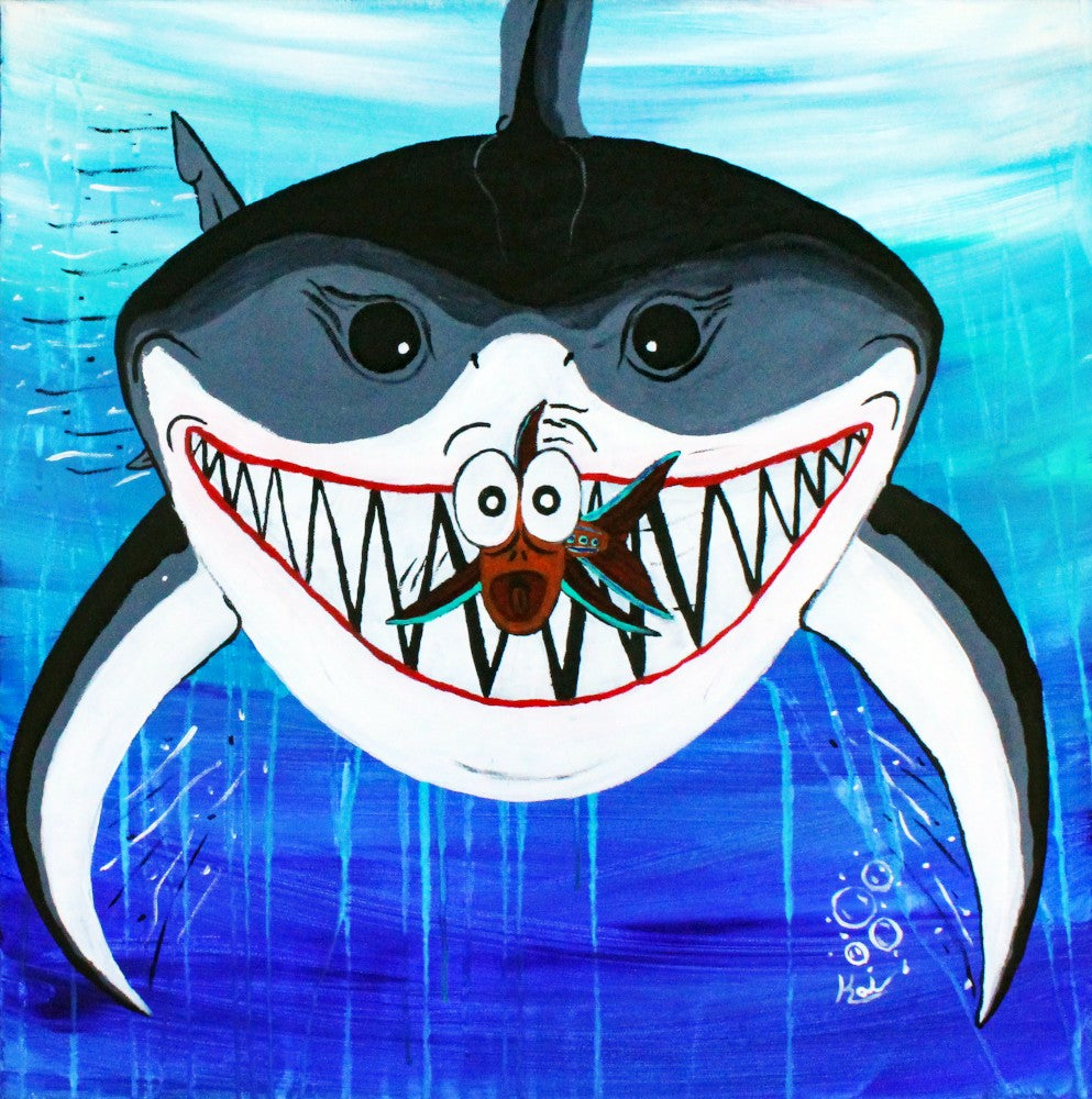 "Shark Bait" By Kai Gentile Original Painting