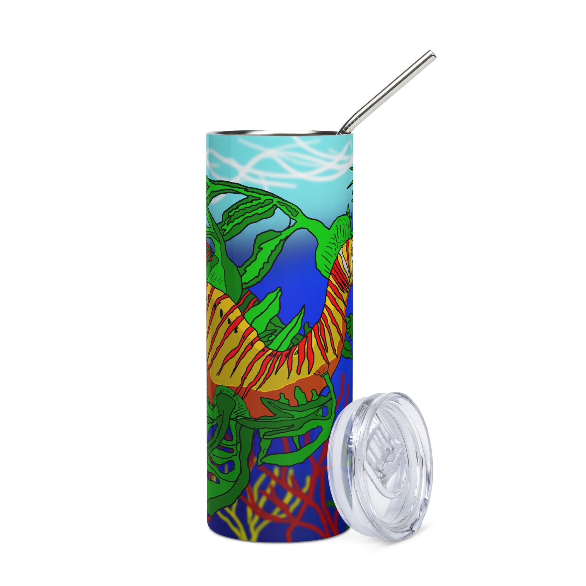 "Leafy Sea Dragon" by Kai Gentile, Stainless Steel Tumbler