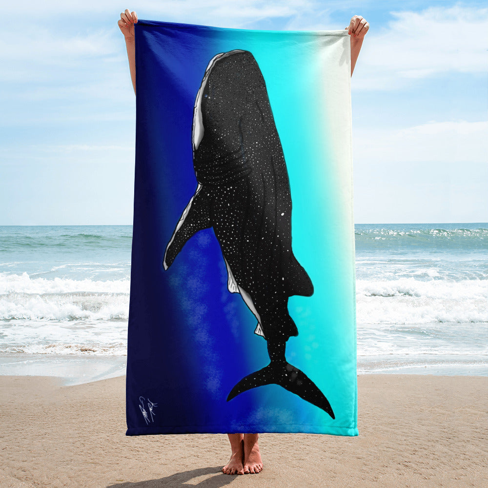 "Whale Shark" By Kai Gentile Towel